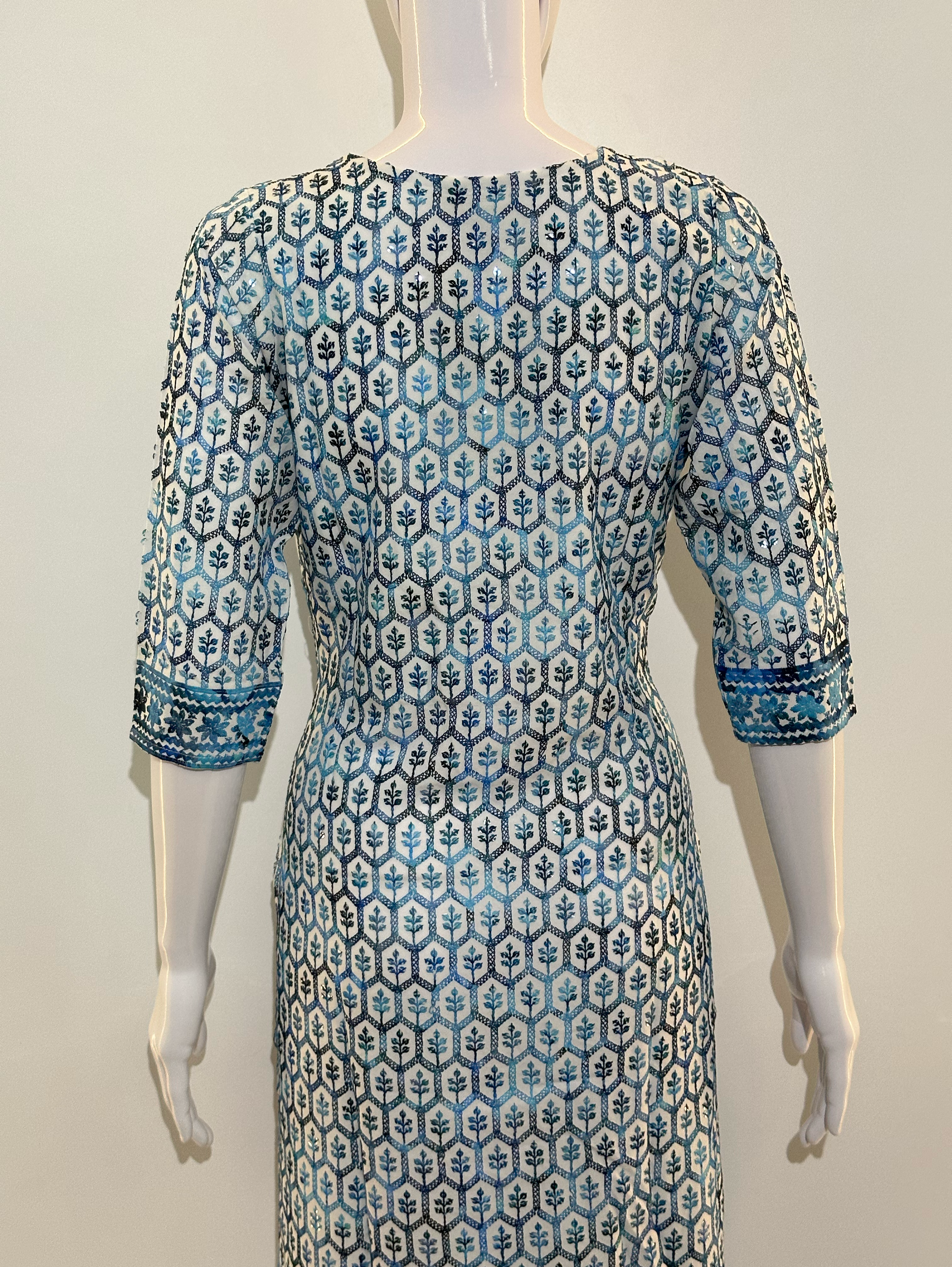 Image of Lucknowi Center Hand work Kurti