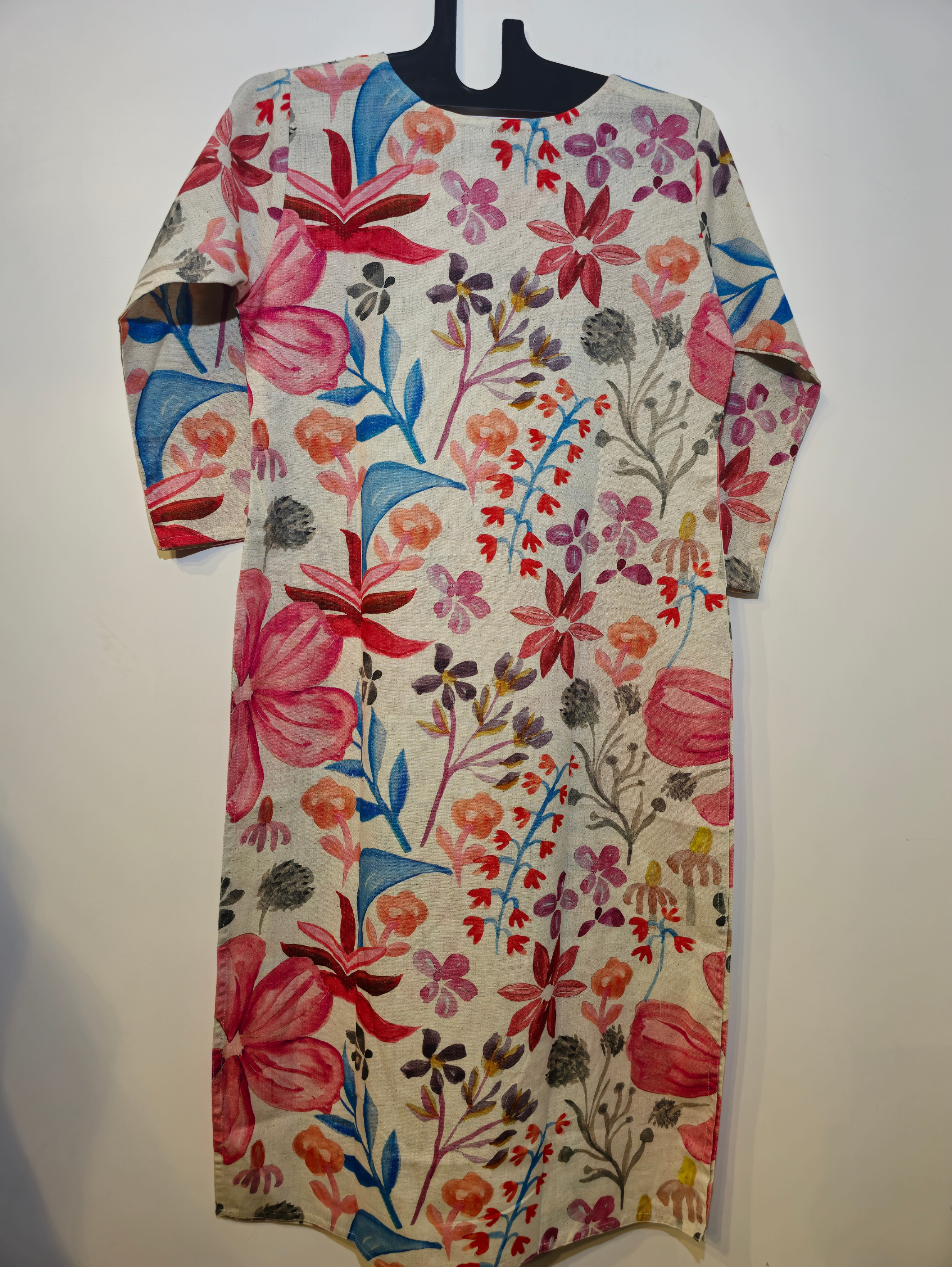 Image of Designer Cotton Straight Kurti
