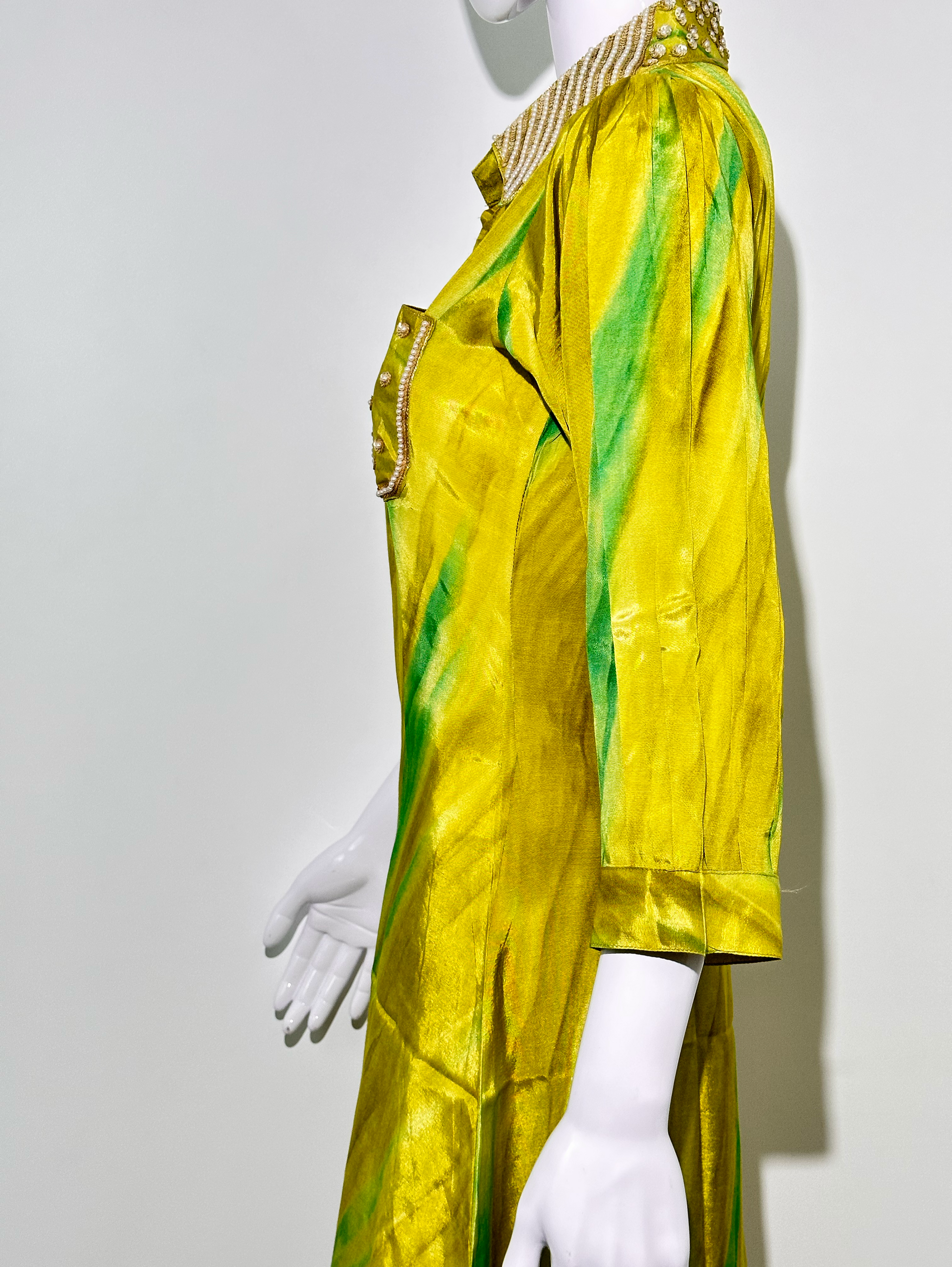 Muslin with Collar and Side Pocket work Coords