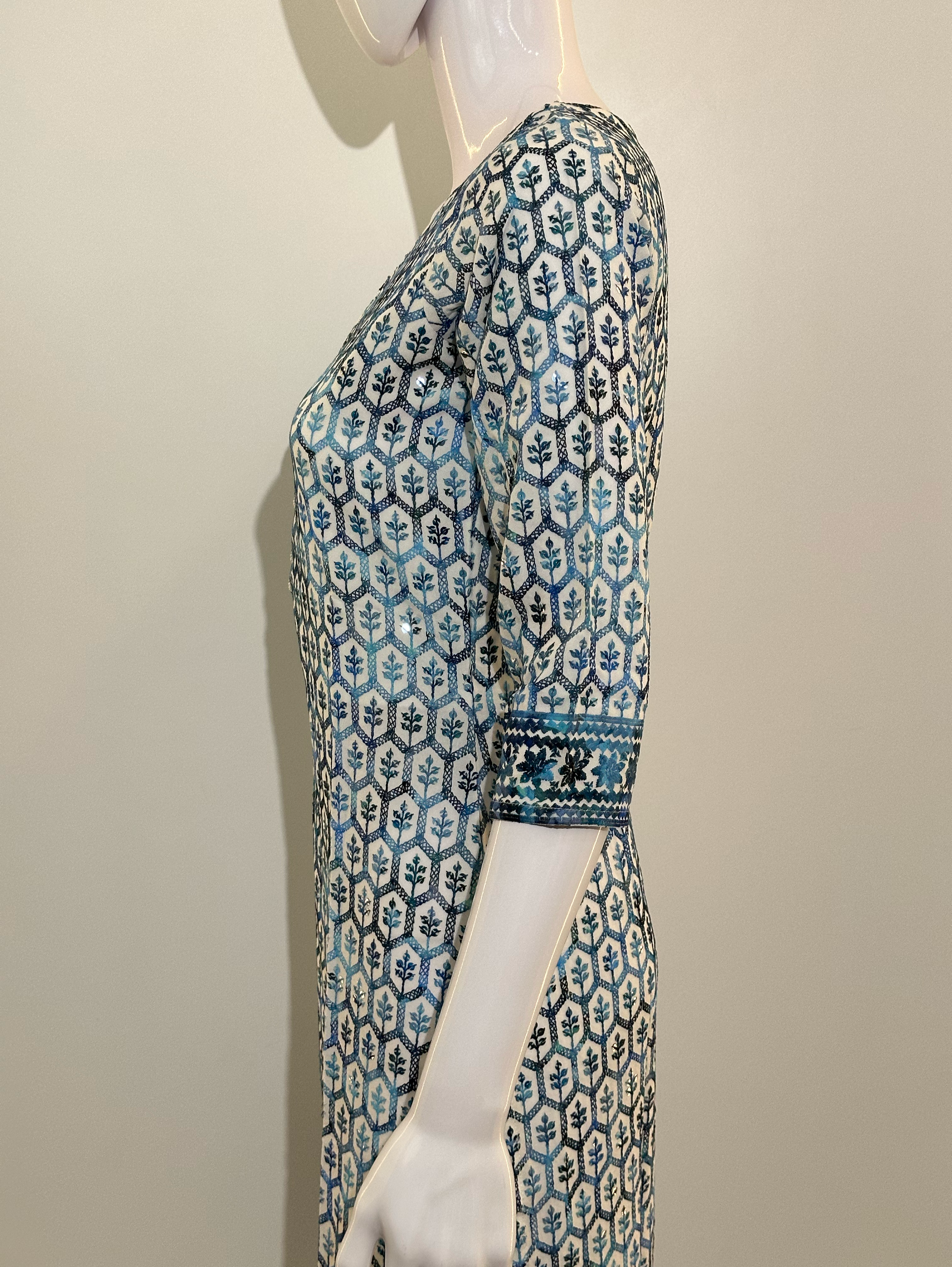 Lucknowi Center Hand work Kurti