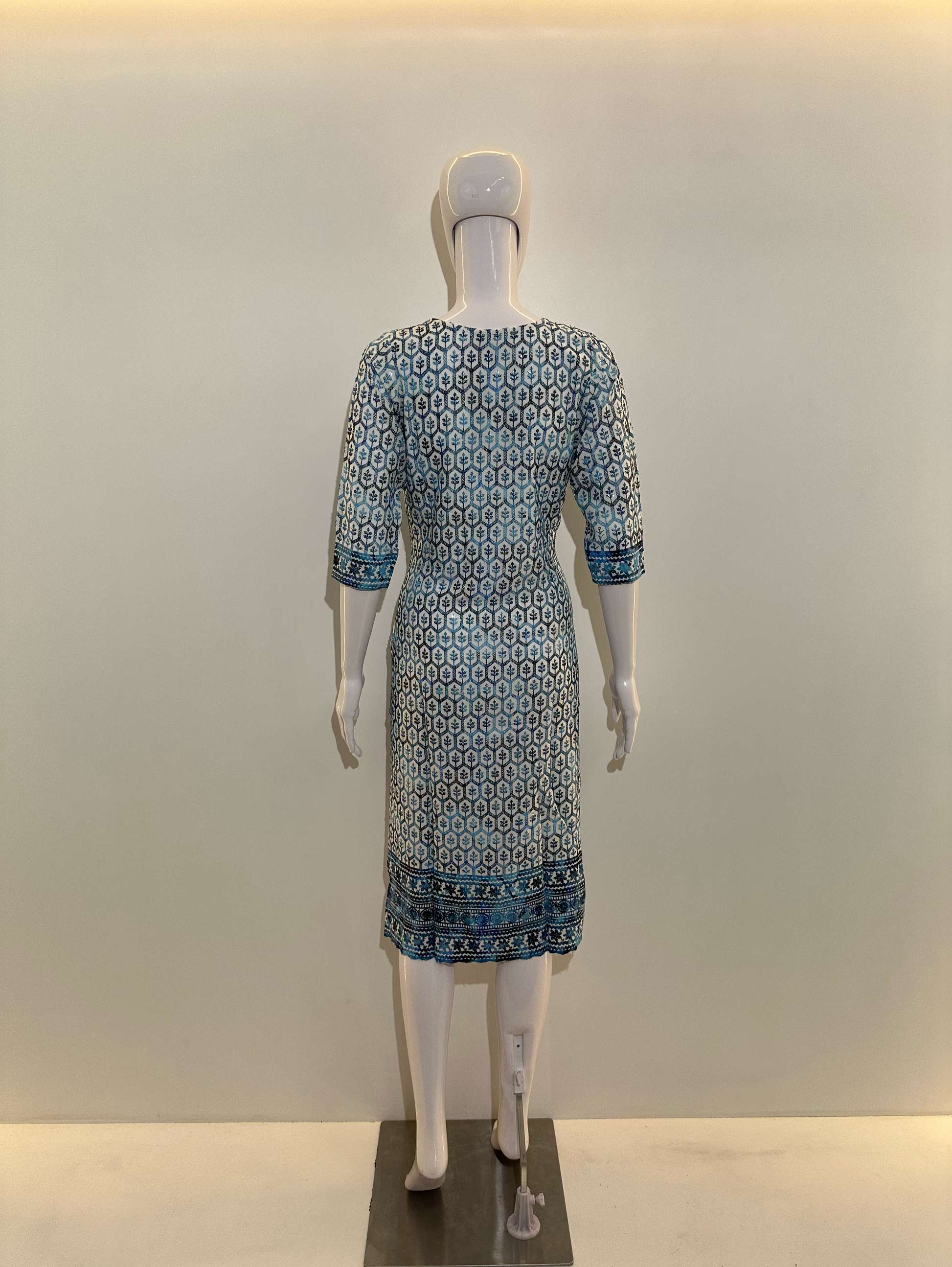 Lucknowi Center Hand work Kurti