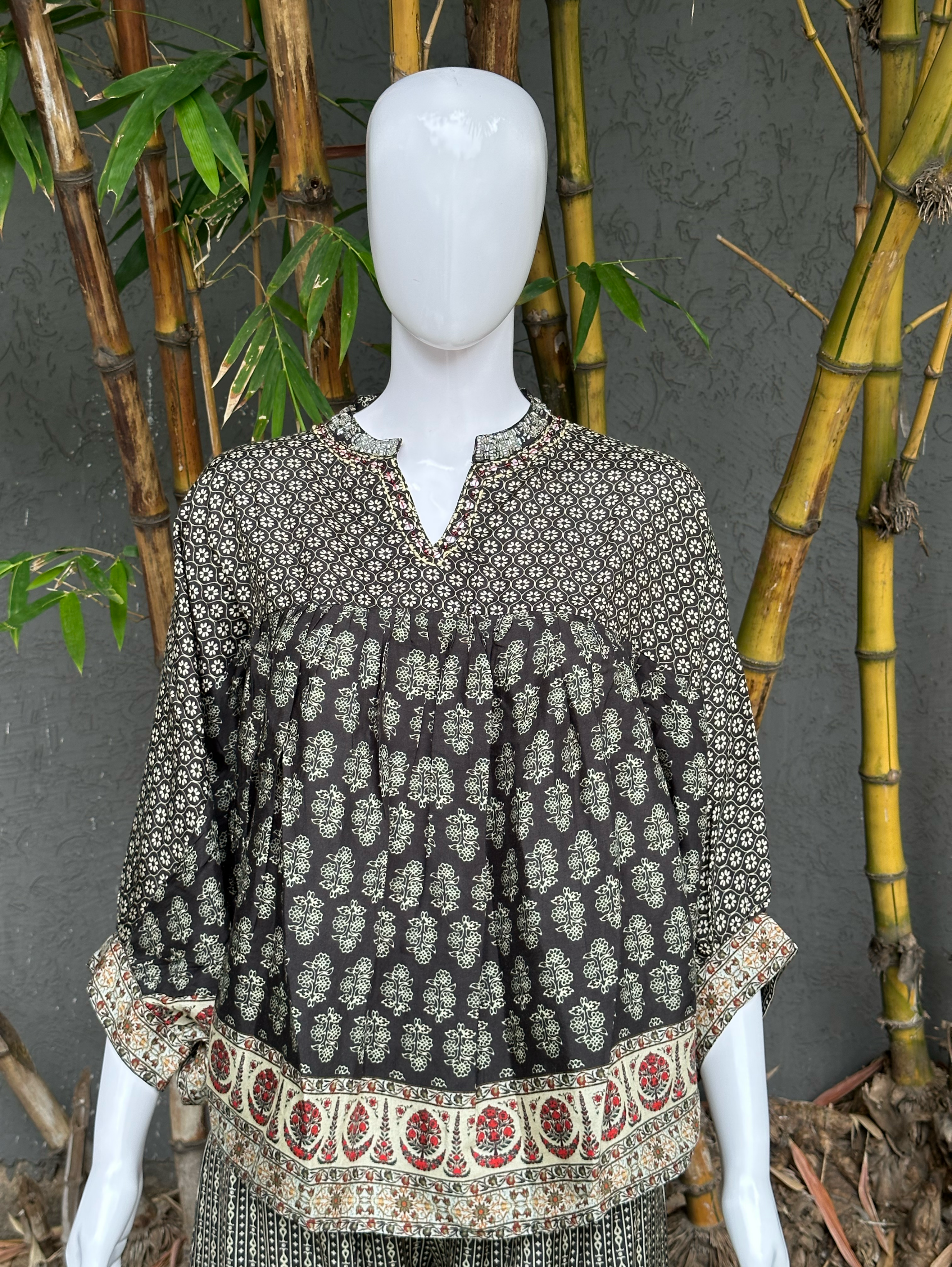 Poncho Style Coords - Black