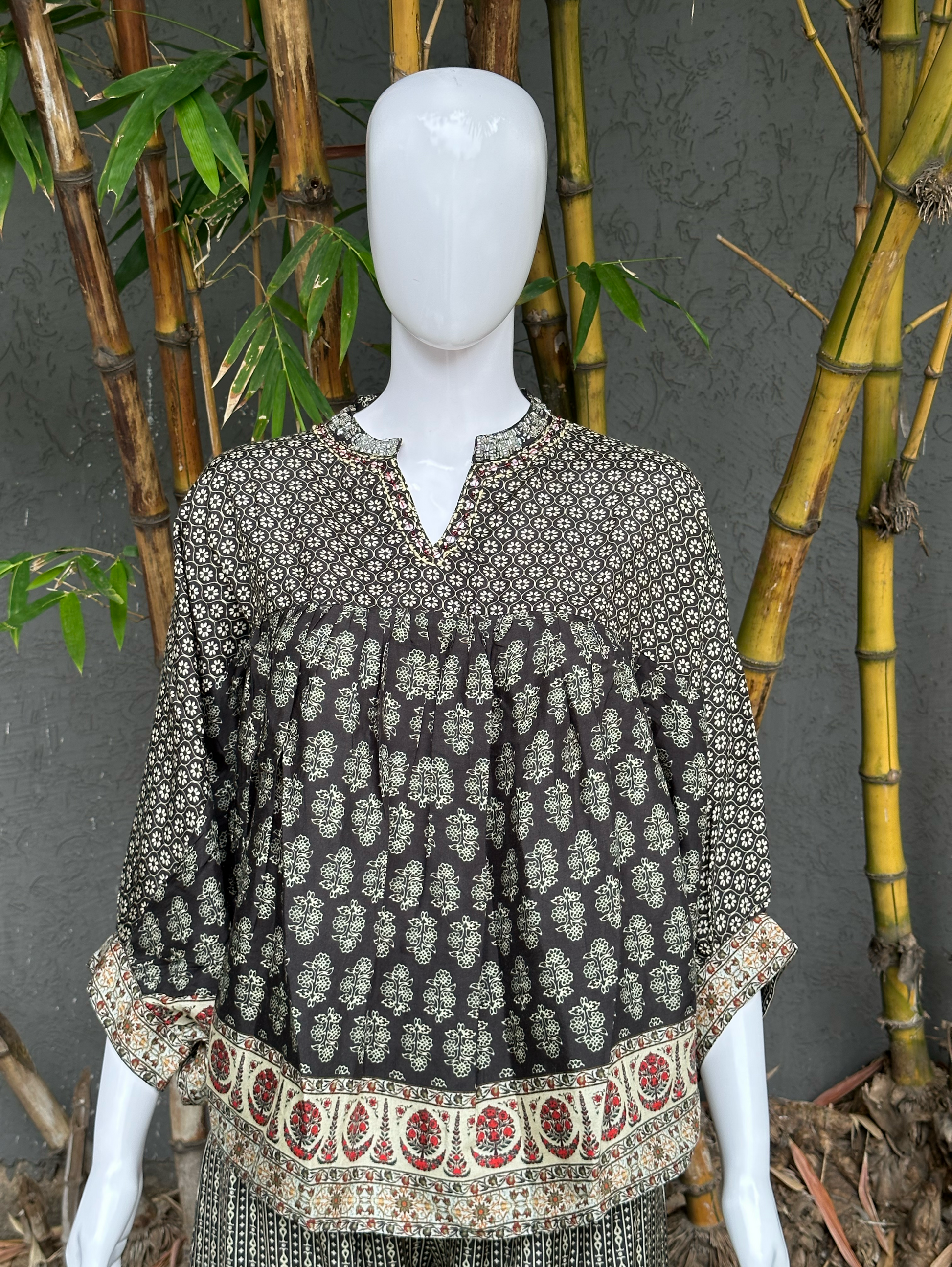 Poncho Style Coords - Black