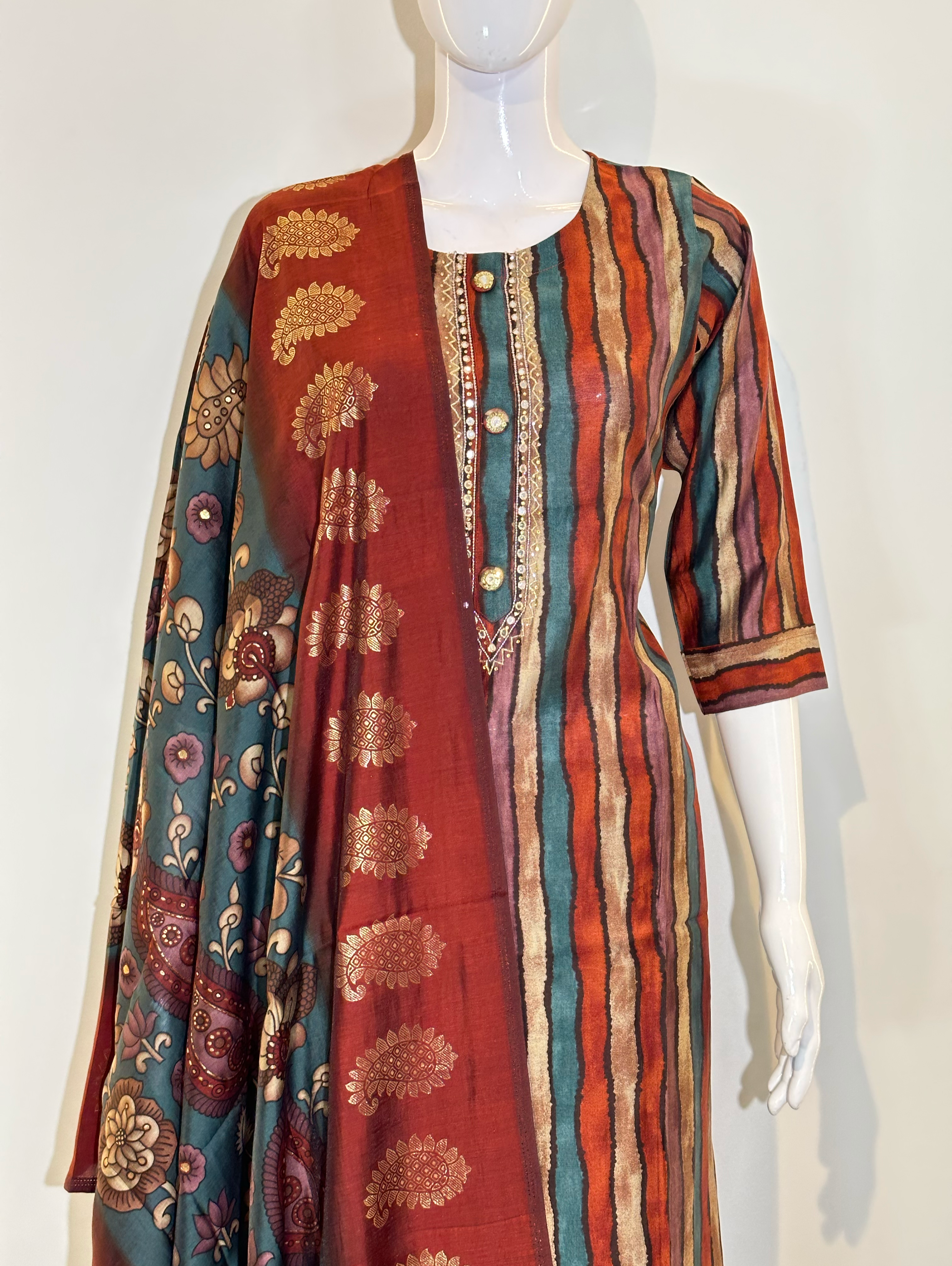 Pure Muslin Kurti Set