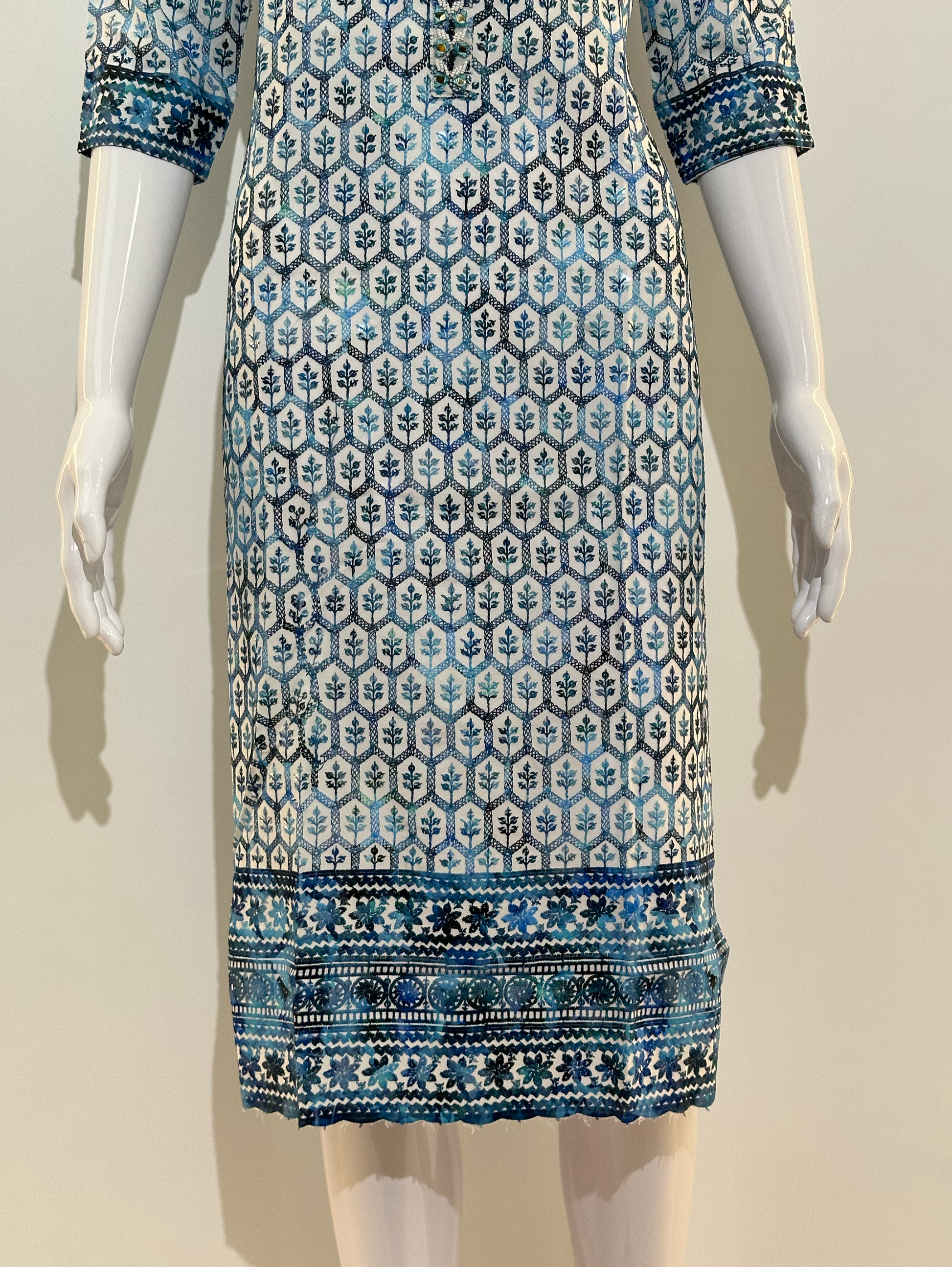 Lucknowi Center Hand work Kurti