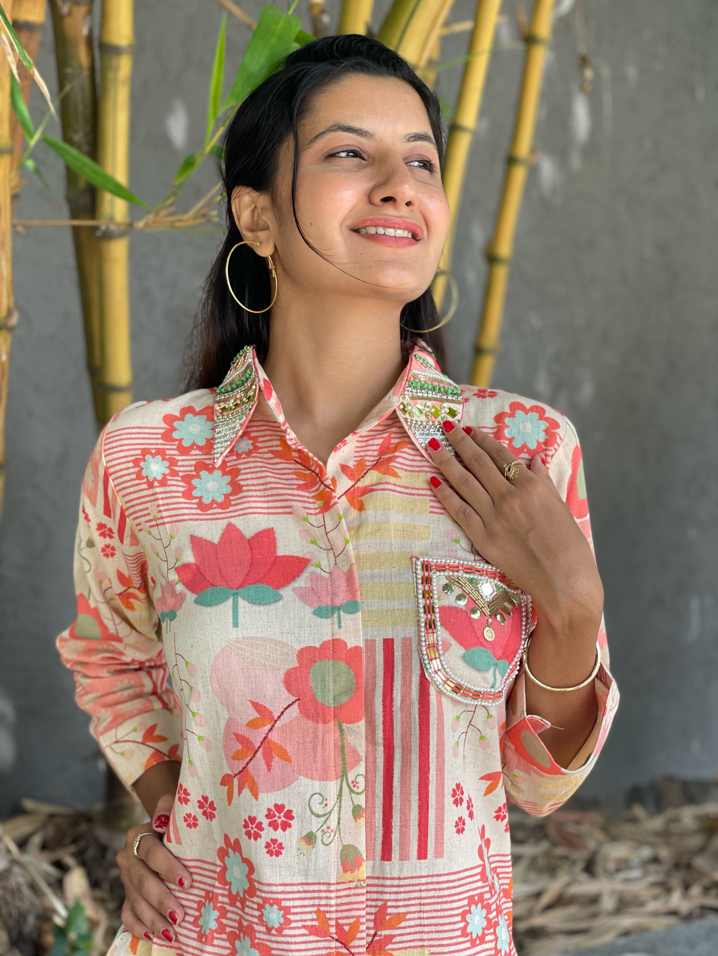 Image of Cotton Coords with Embroidery work