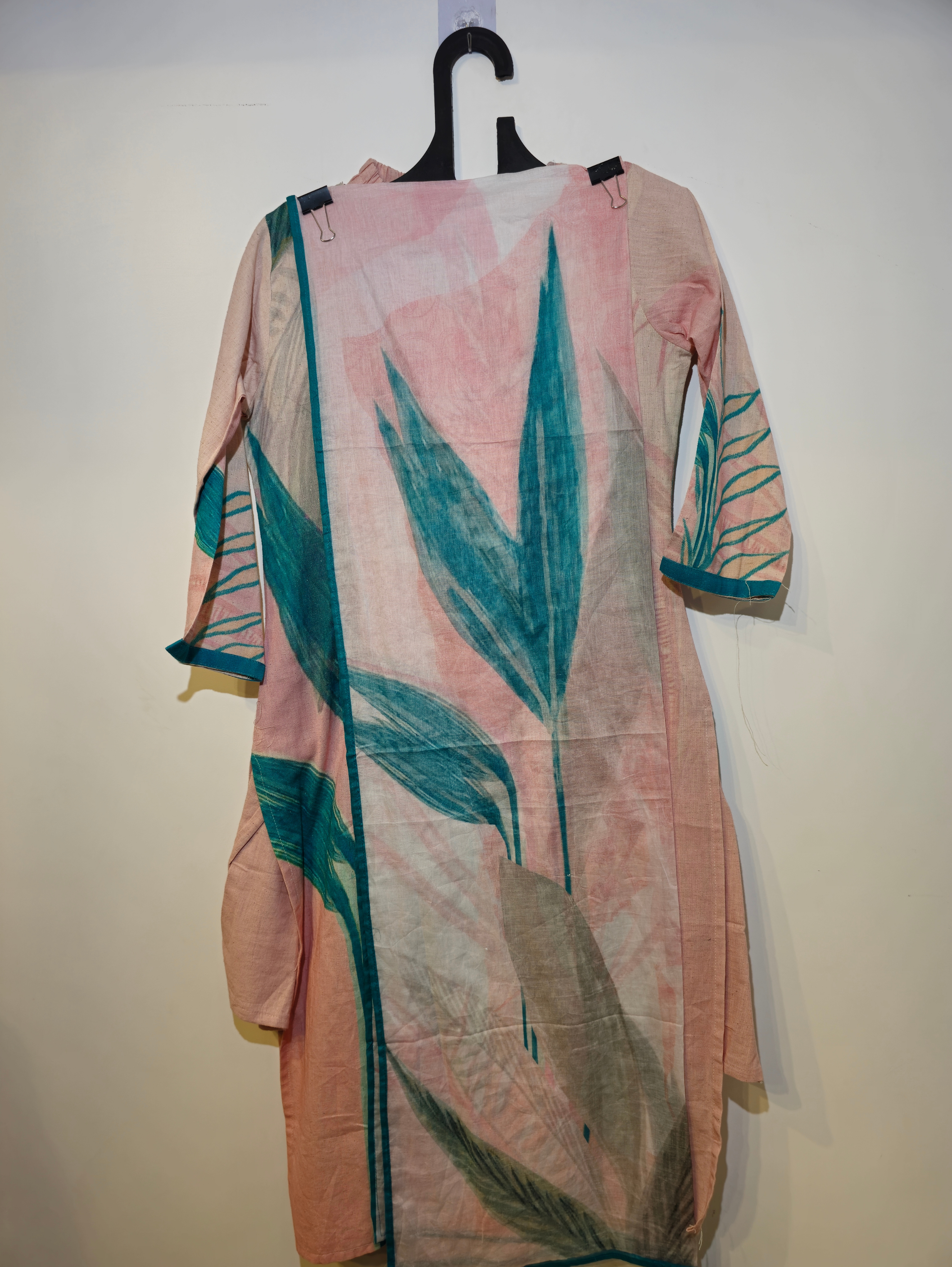 Pure Cotton Straight Kurti Set - 3 Piece