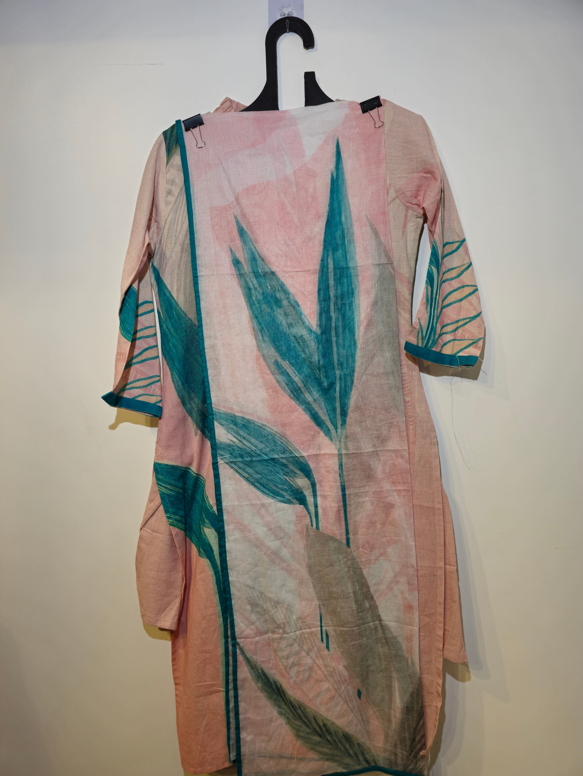 Pure Cotton Straight Kurti Set - 3 Piece