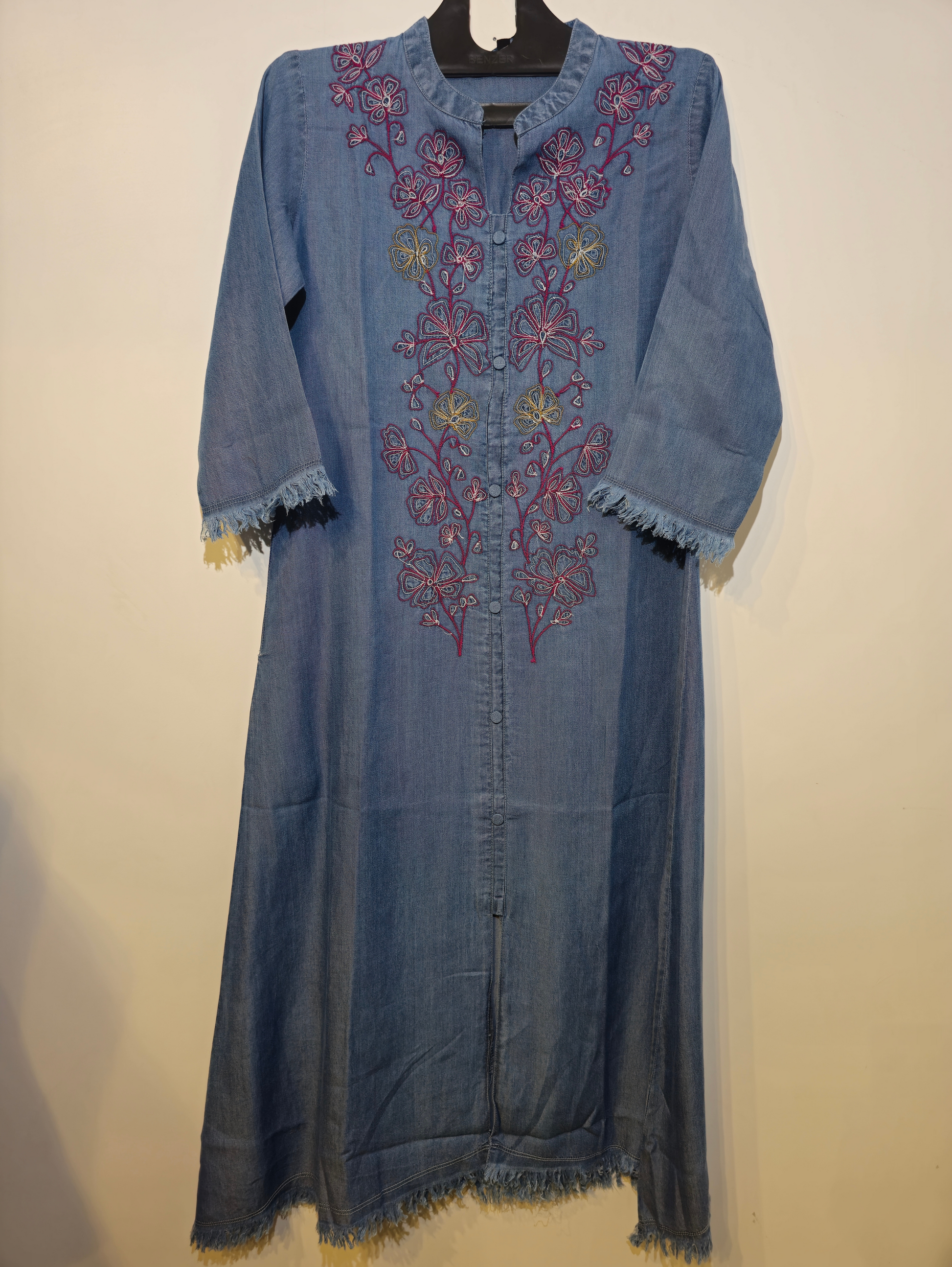 Designer Denim Straight Kurti