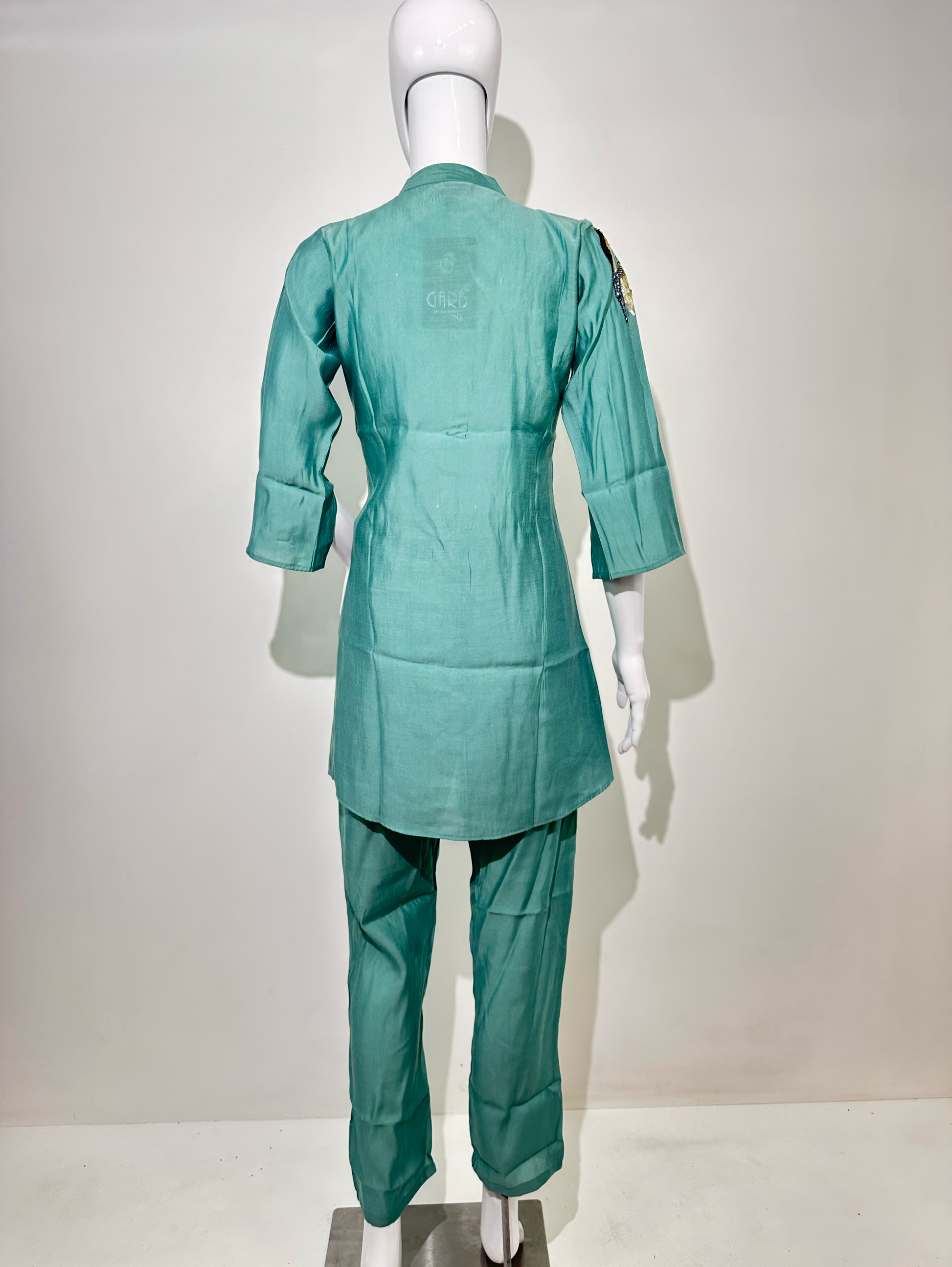 Sea Green Muslin Hand work Coords