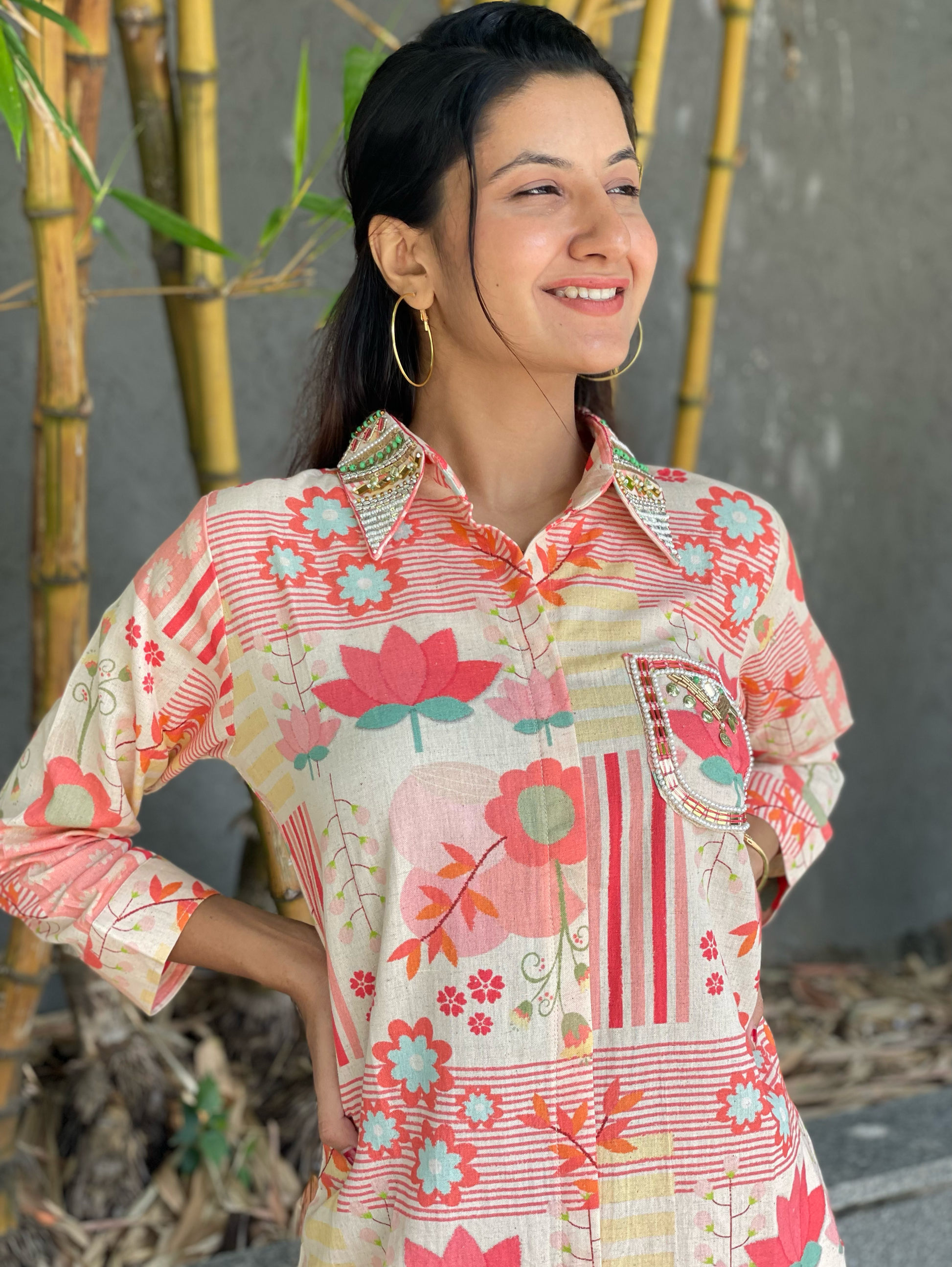 Cotton Coords with Embroidery work