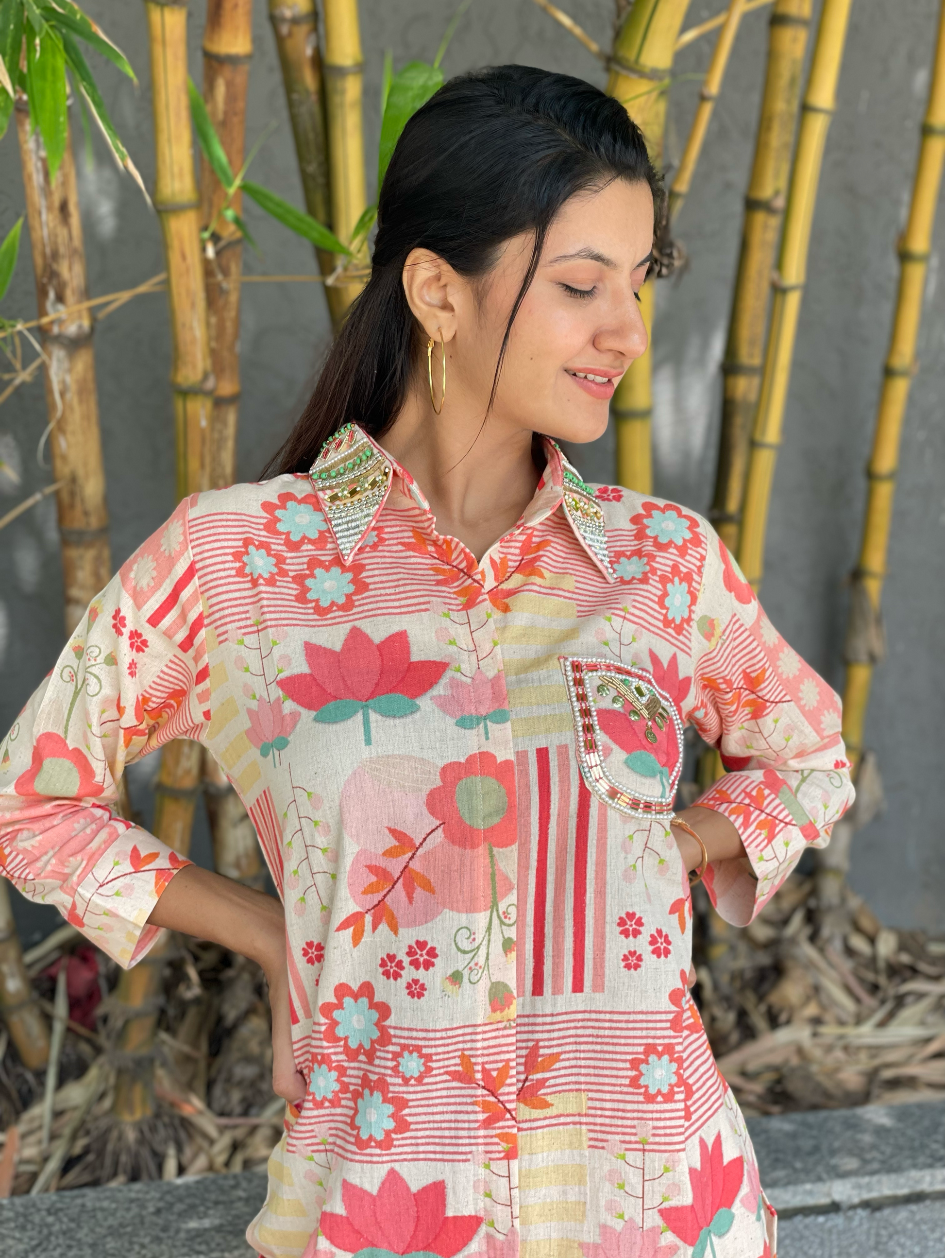 Cotton Coords with Embroidery work