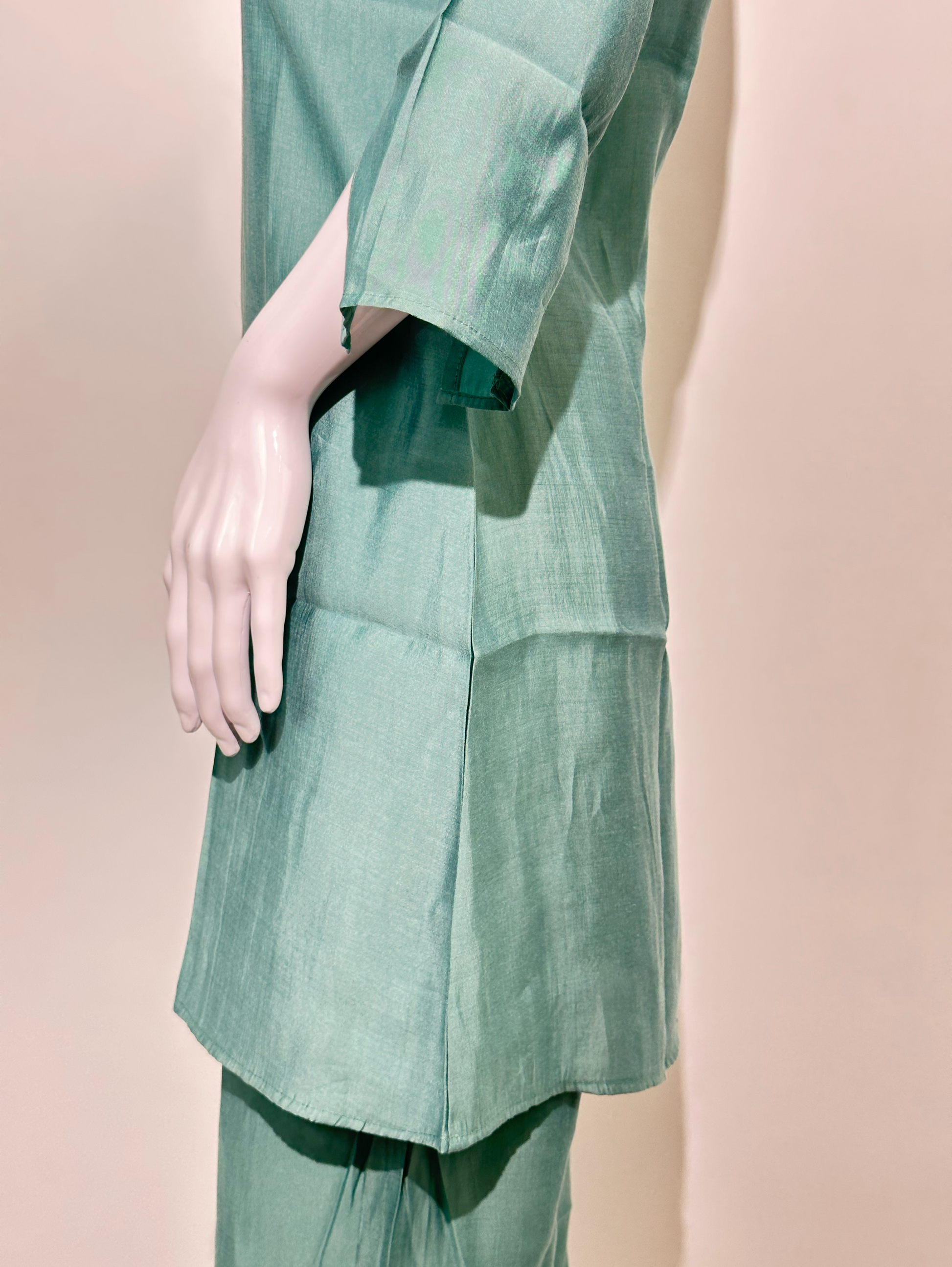 Sea Green Muslin Hand work Coords