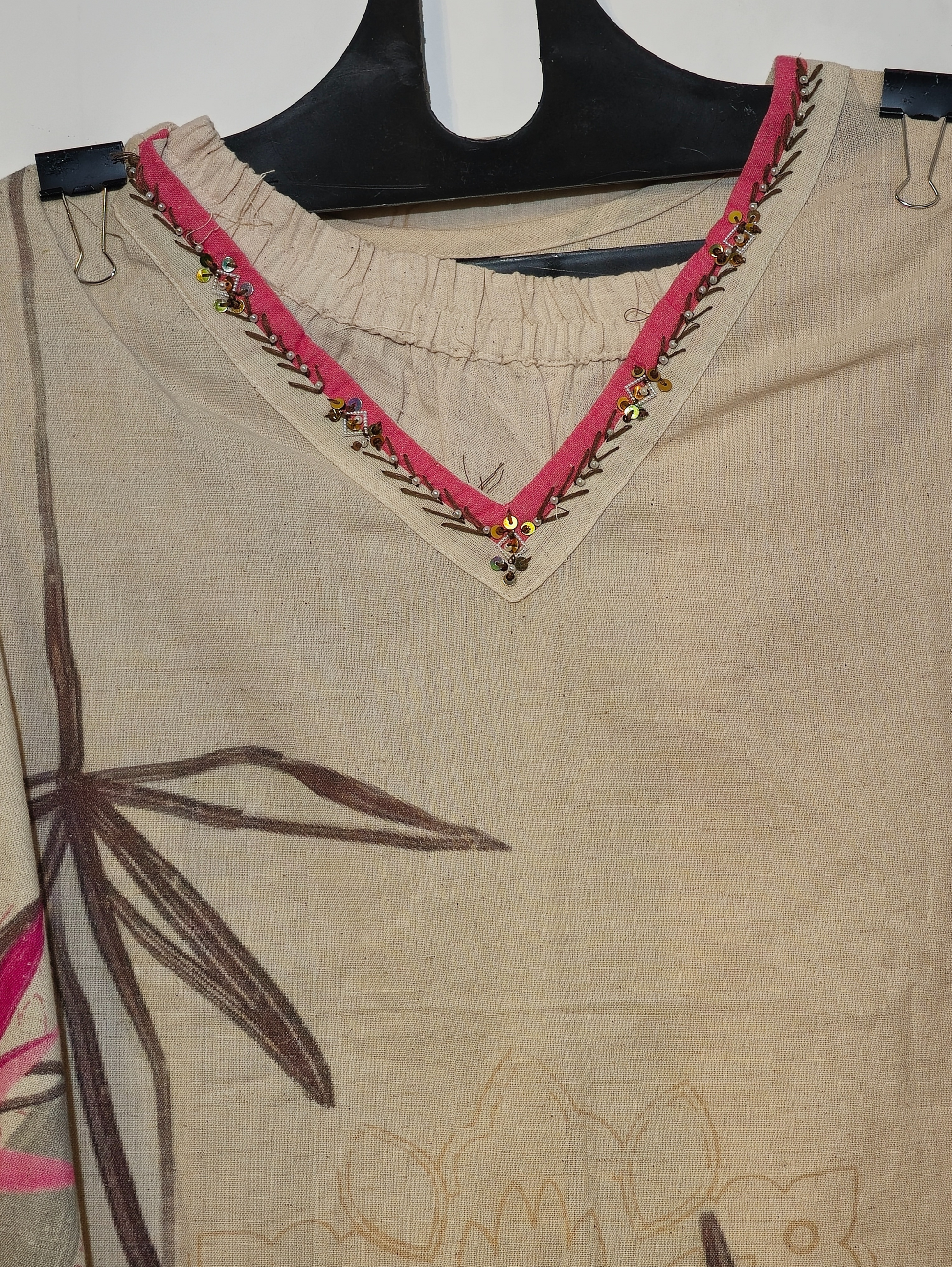 Pure Cotton Straight Kurti Set - 3 Piece