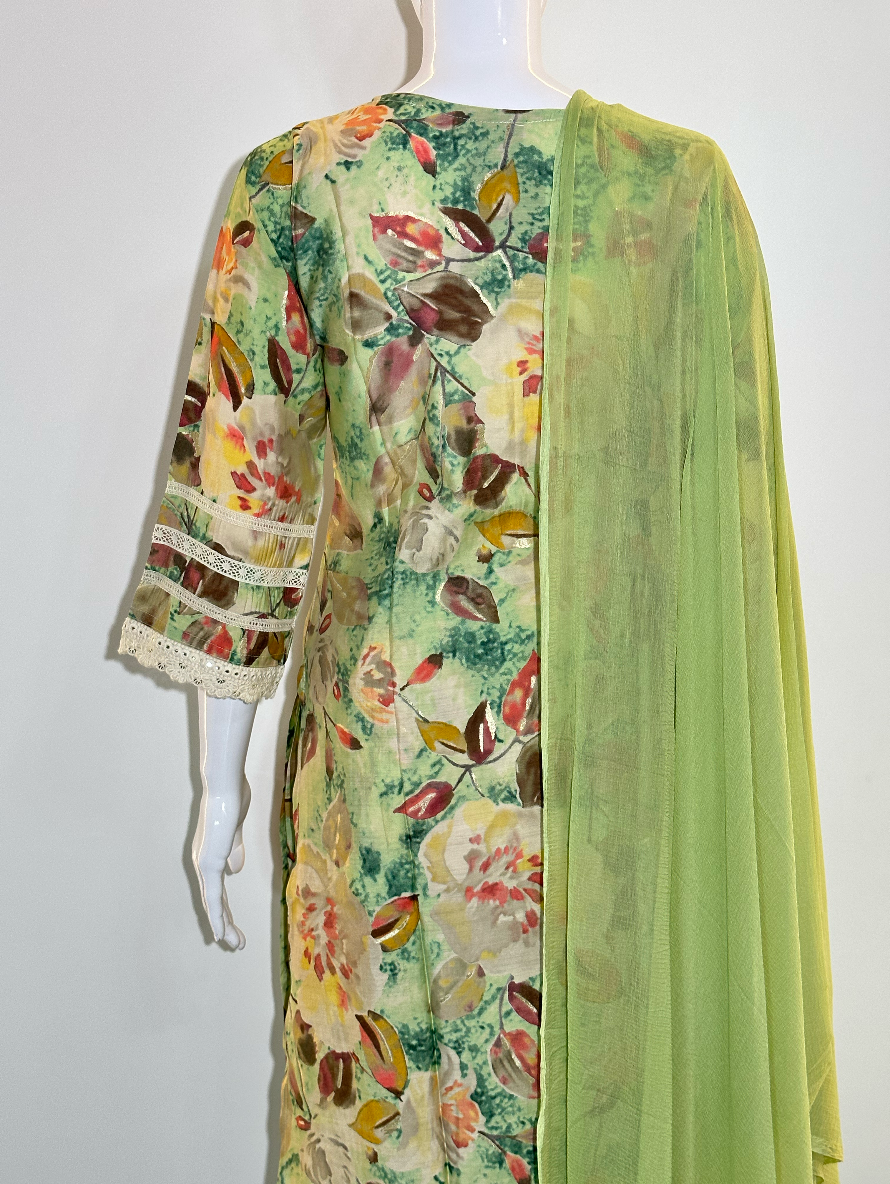 Image of Pure Muslin with work Kurti Set