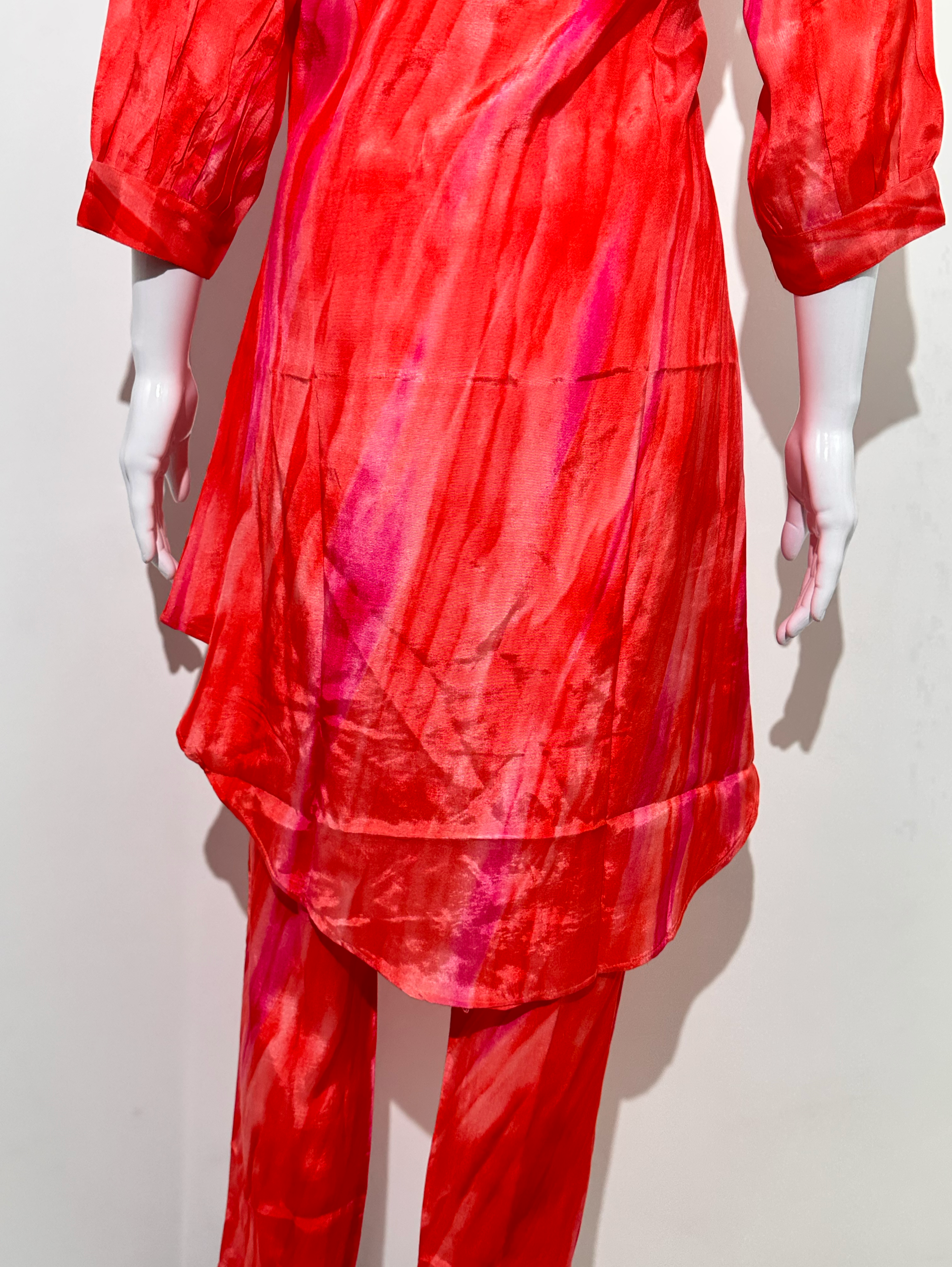 Image of Muslin Coords with Moti Embroidery work