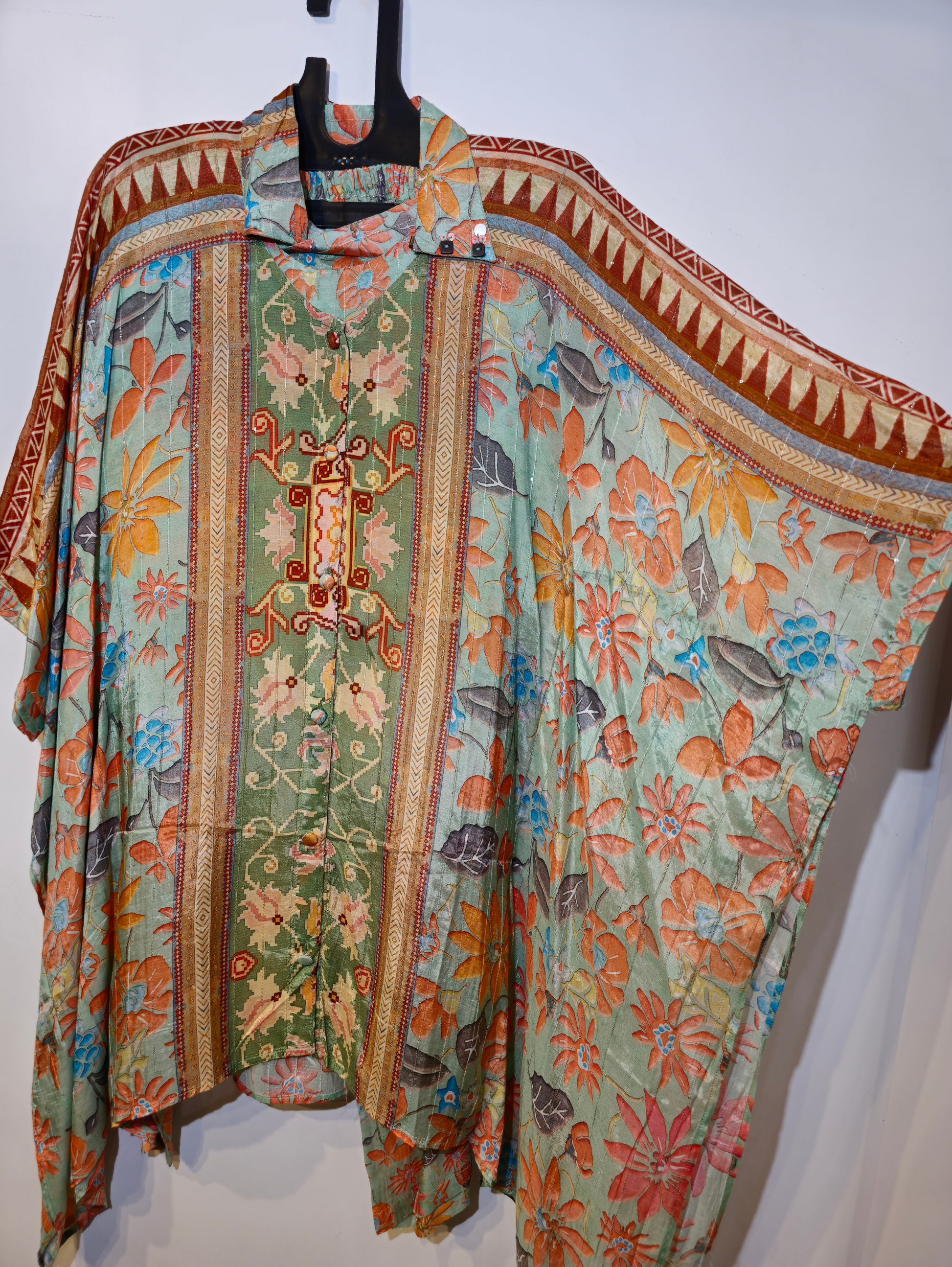 Designer Kaftan Muslin Coord Set