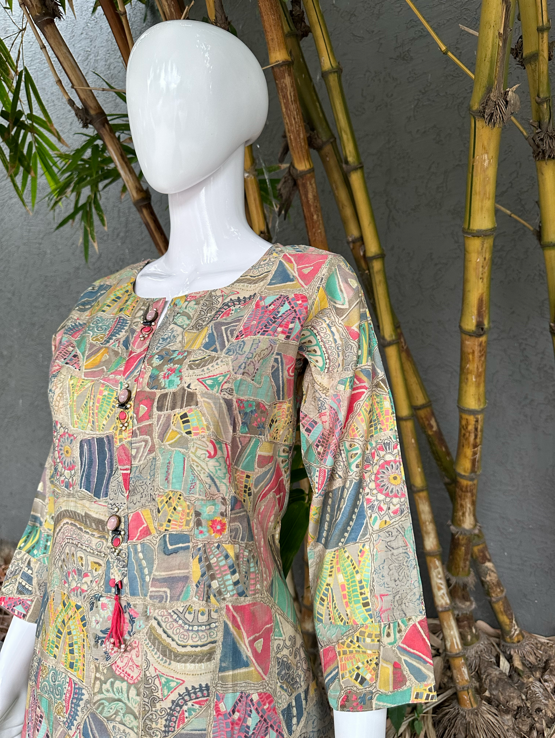 Patiala Style Coord Set - Multiprint