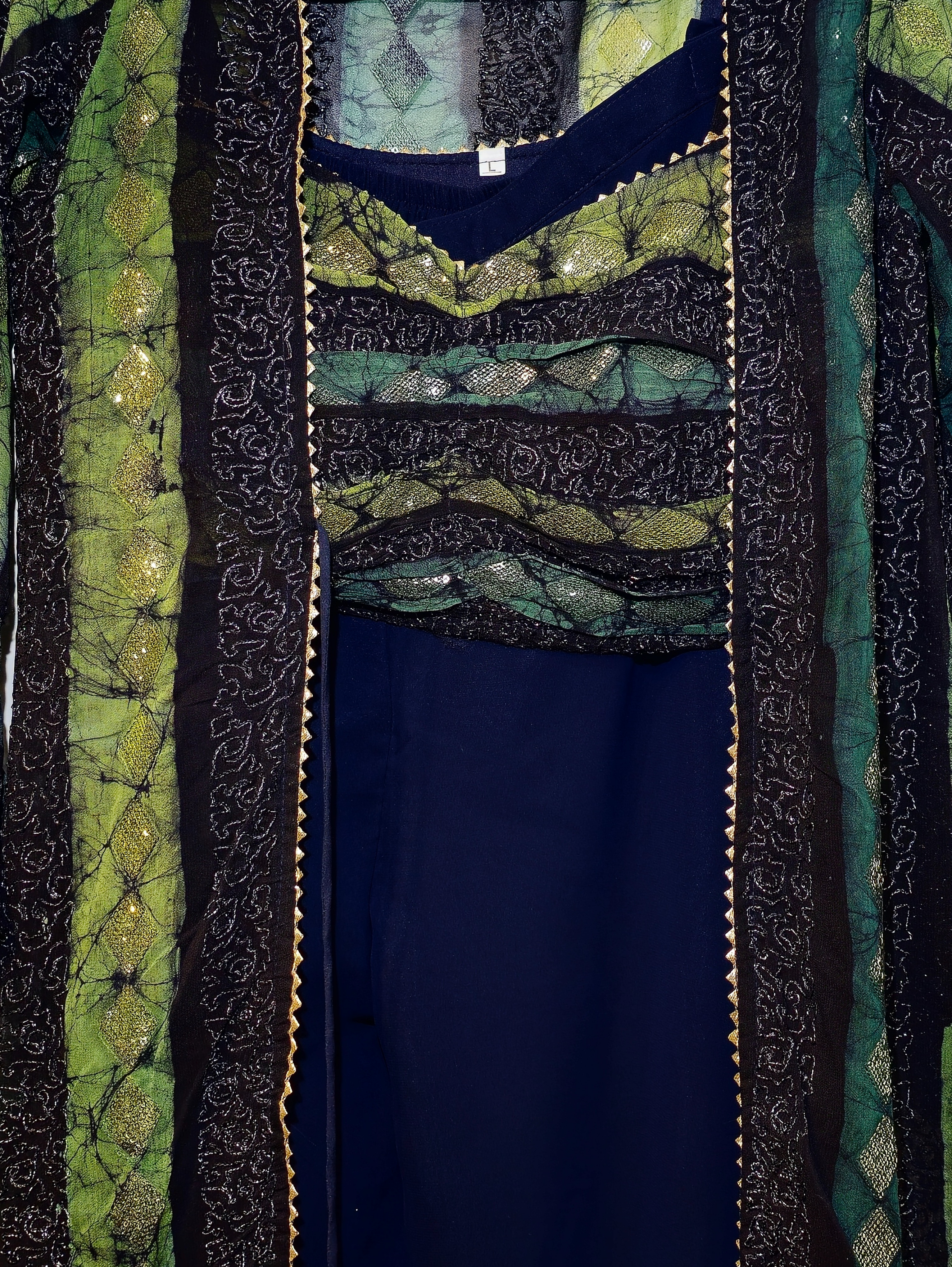Image of Georgette Traditional 3 Piece