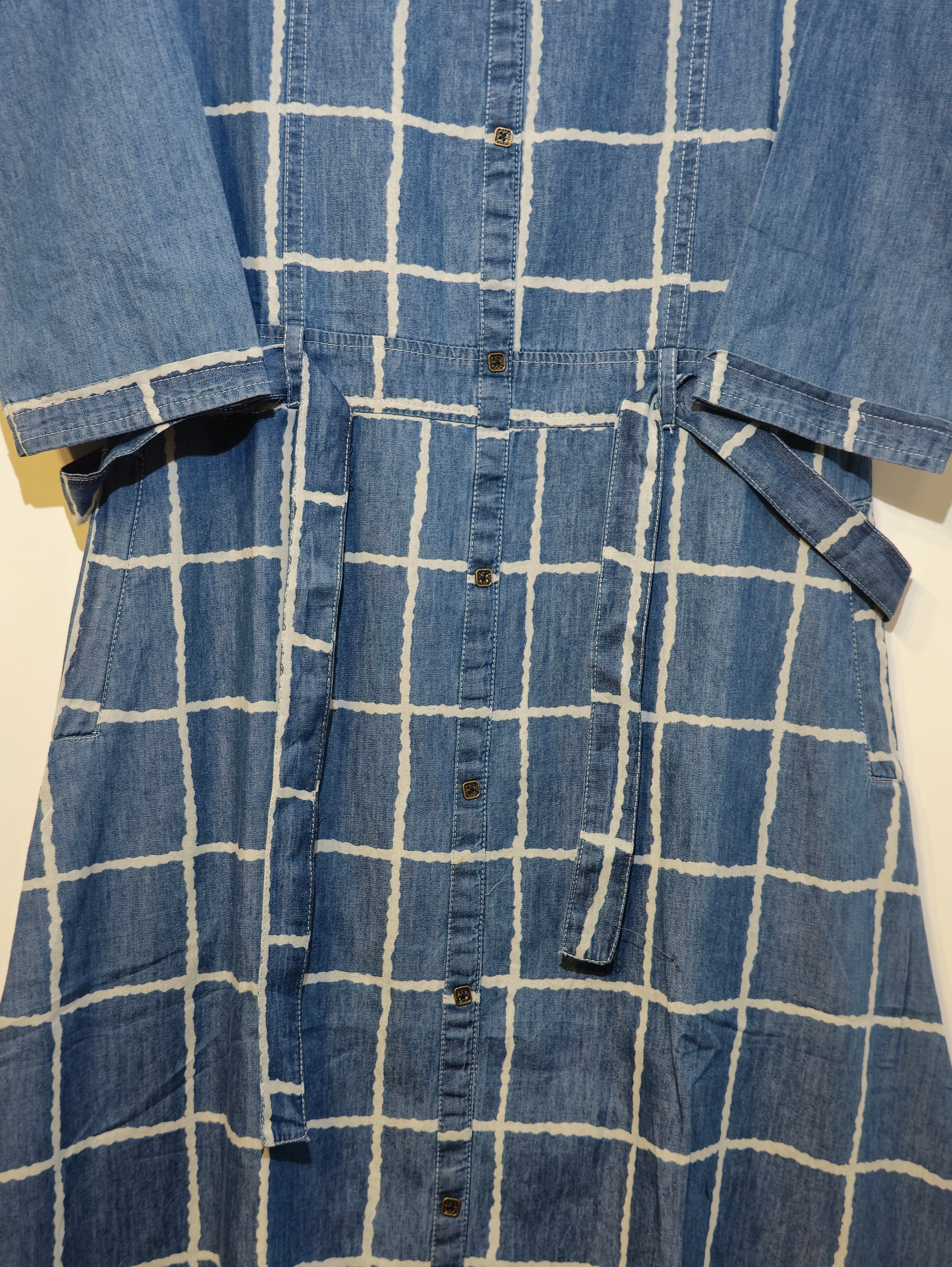 Image of Designer Denim Straight Kurti