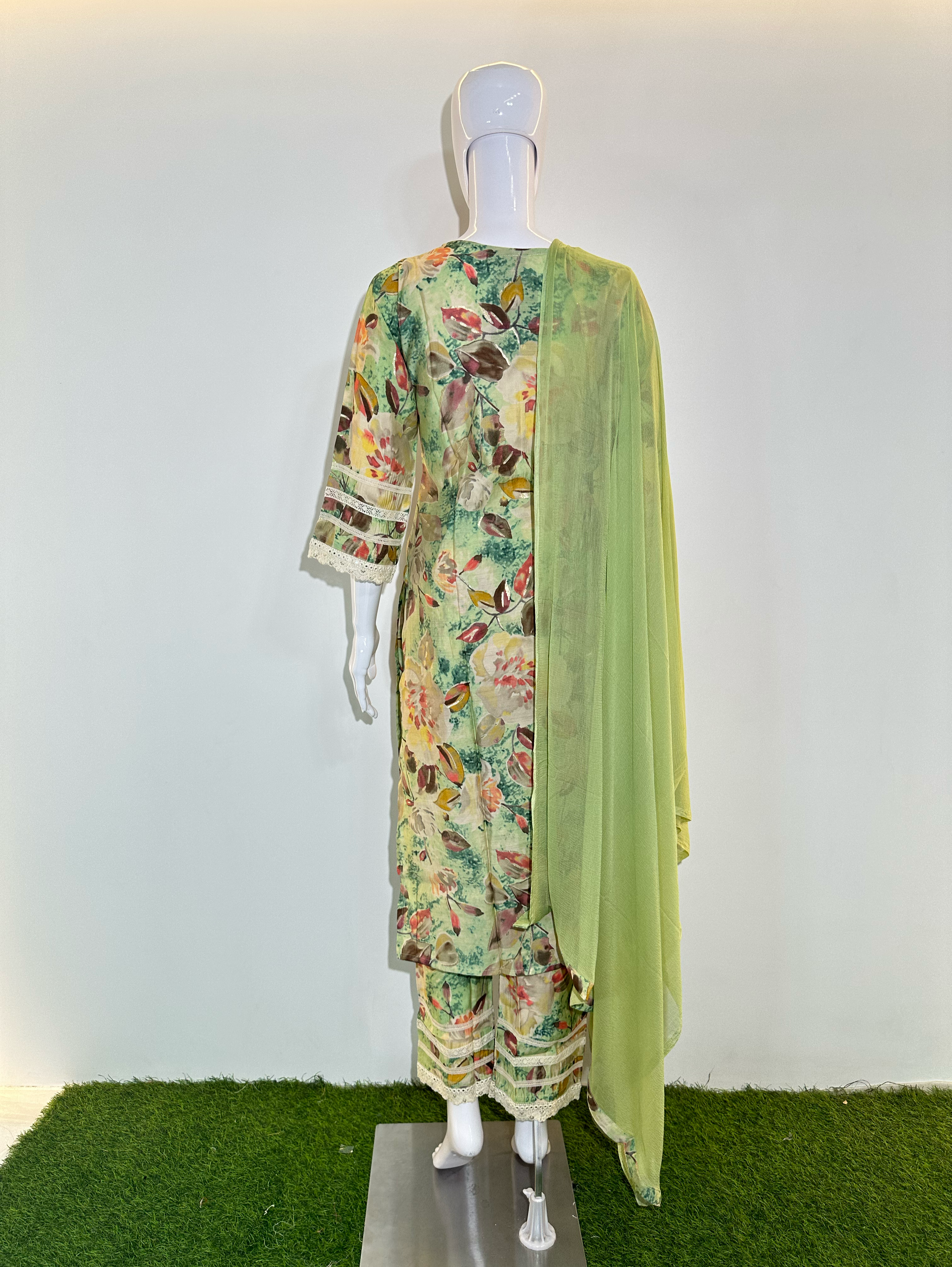 Pure Muslin with work Kurti Set