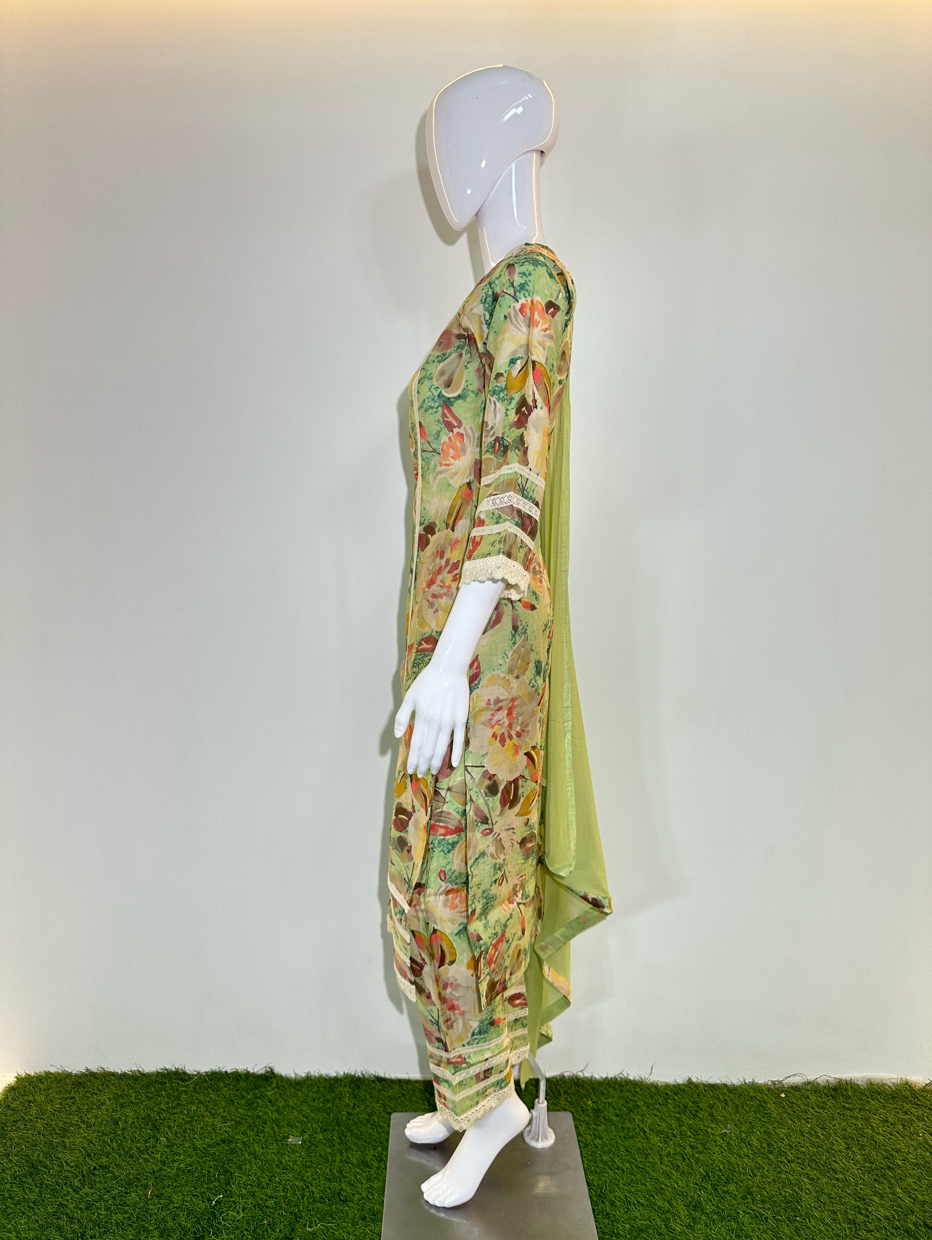 Image of Pure Muslin with work Kurti Set