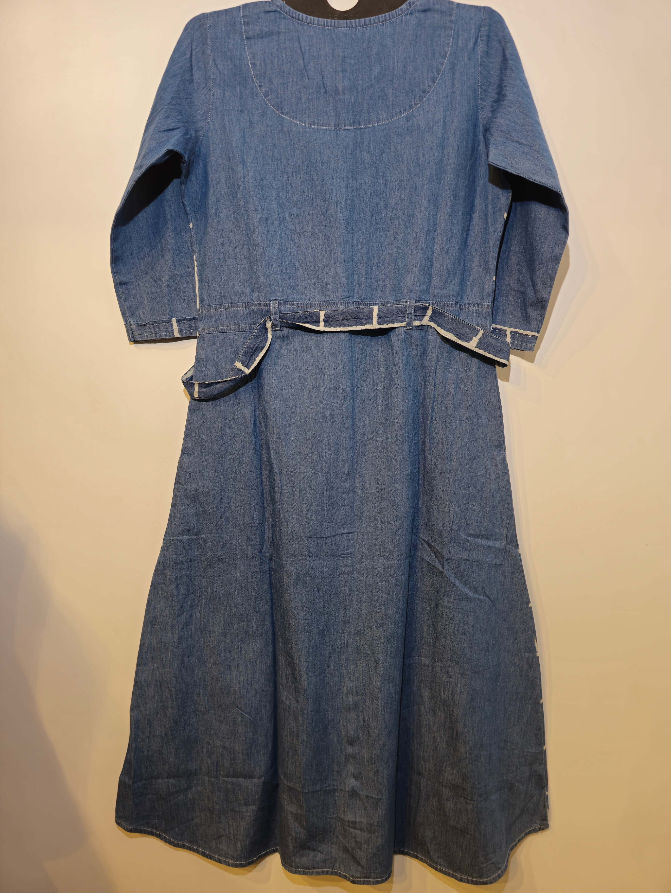 Image of Designer Denim Straight Kurti