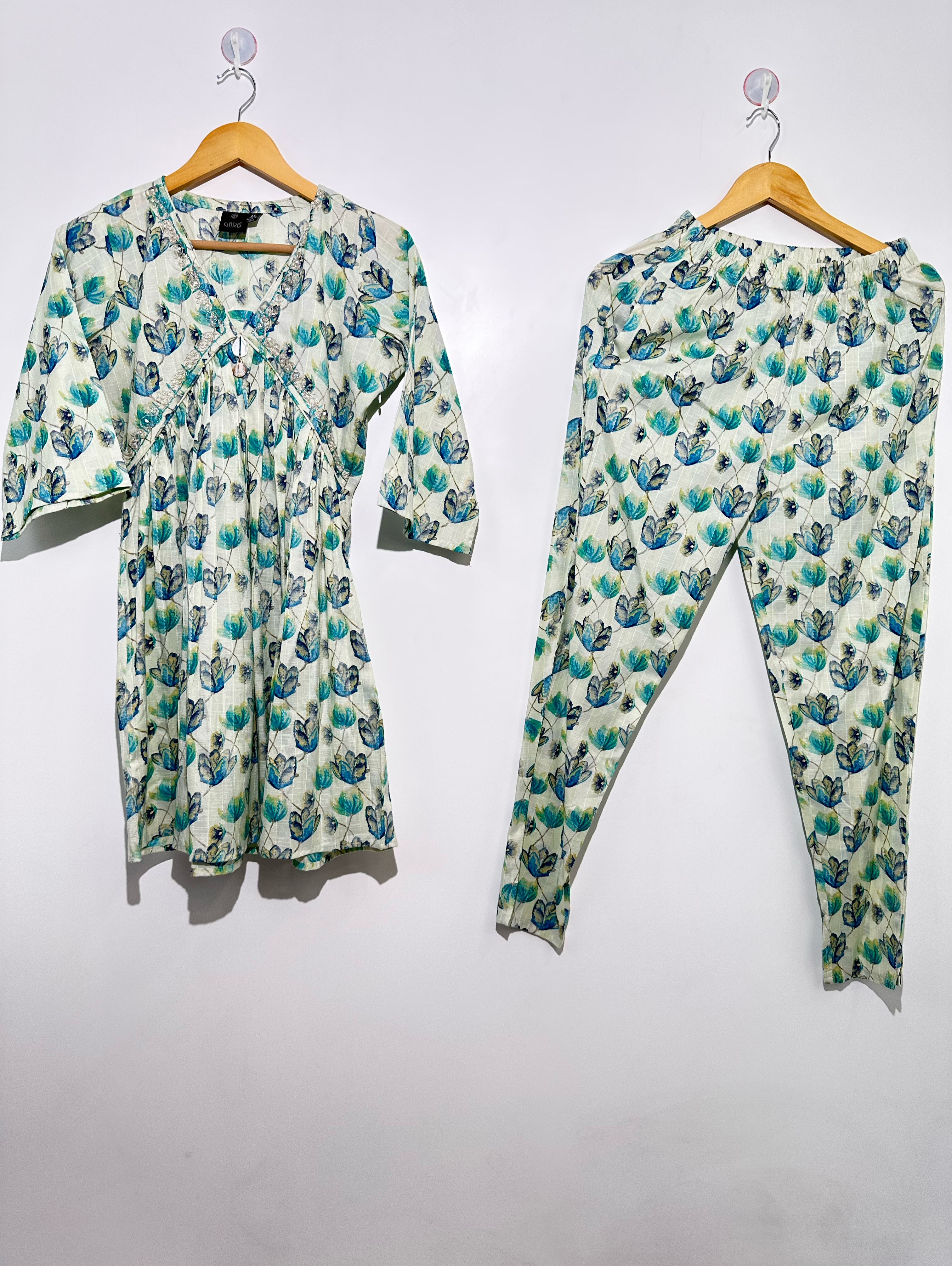 Image of Alia Cut Coord Set with Neck work