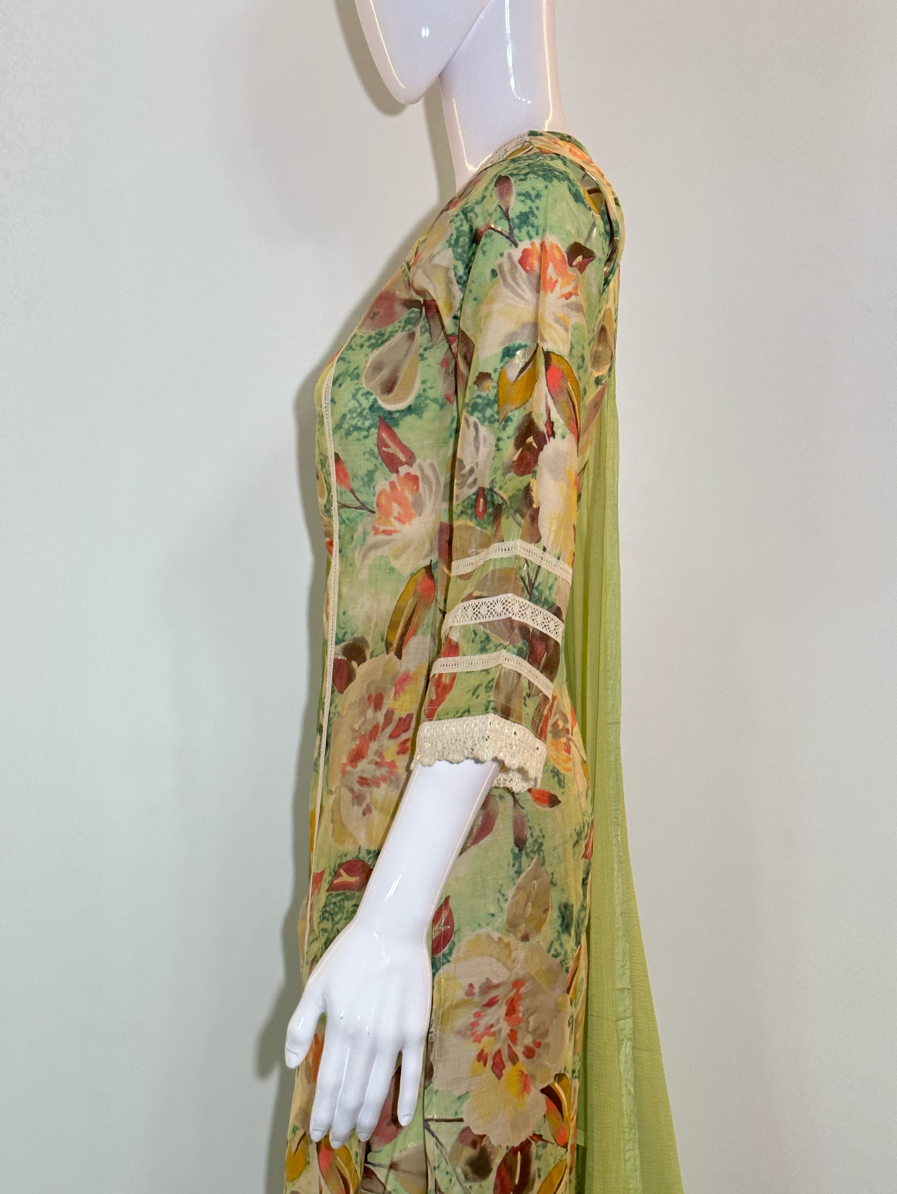 Image of Pure Muslin with work Kurti Set