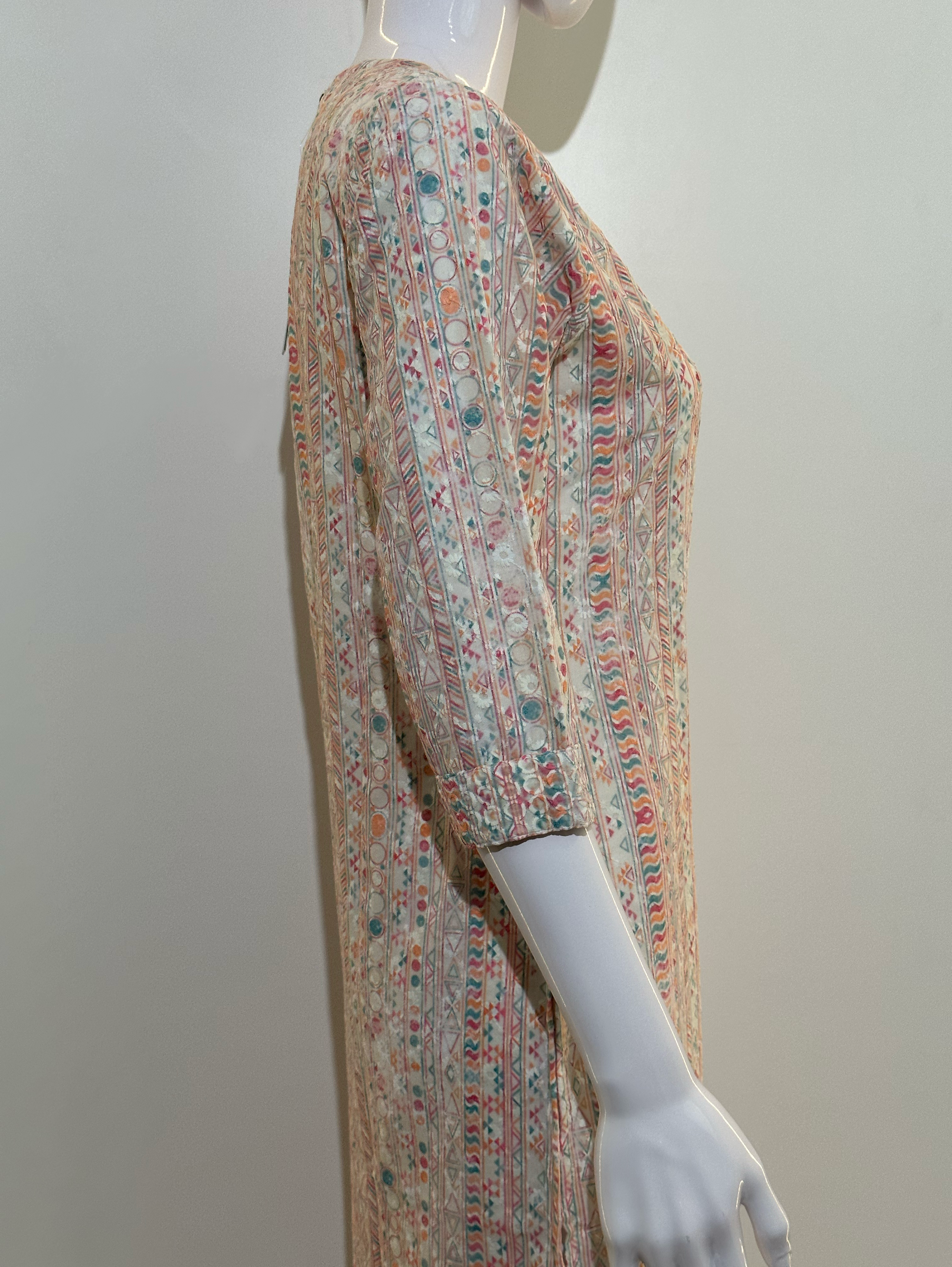 Lucknowi Embroidary with Daman Border Kurti