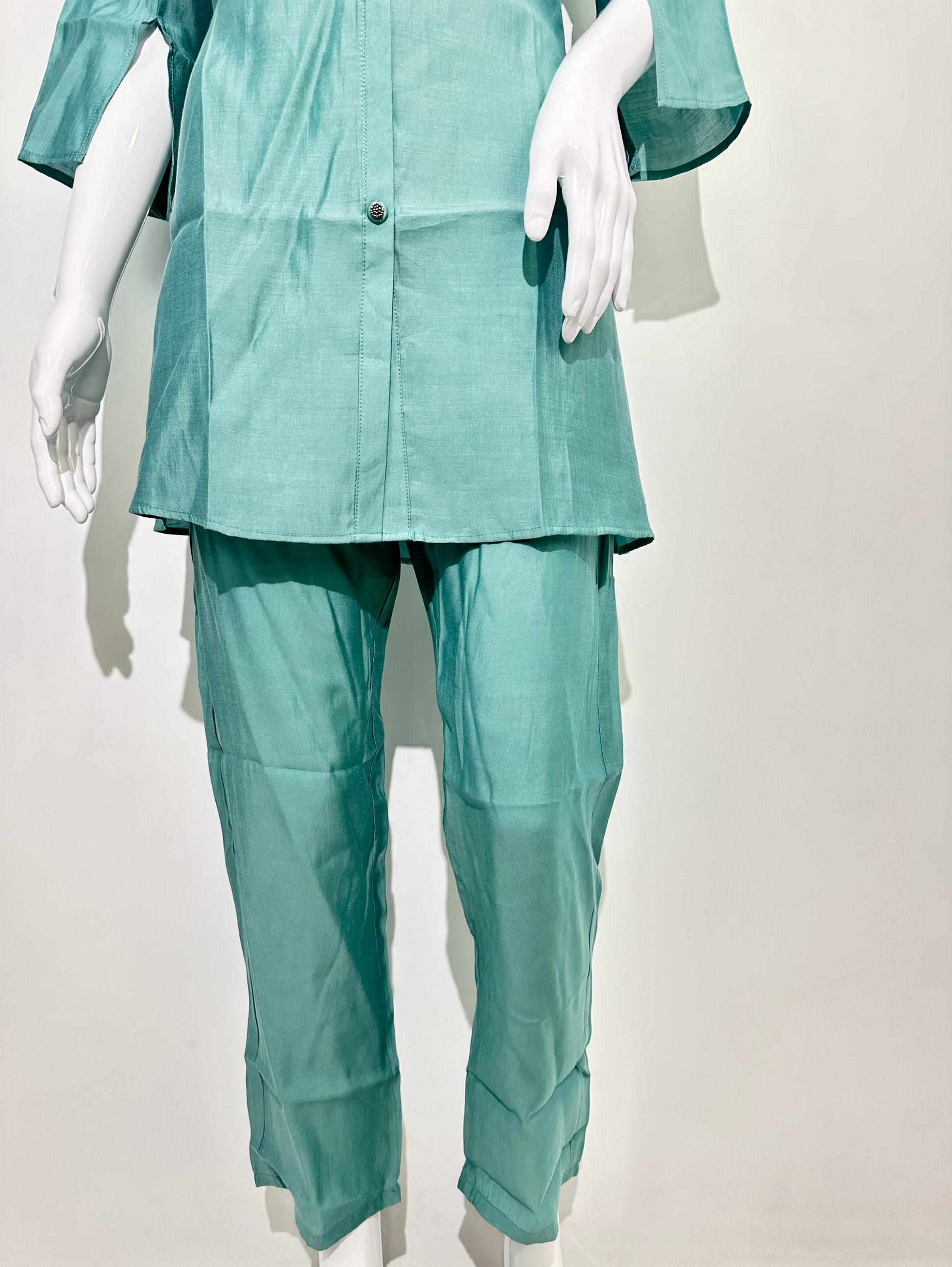 Sea Green Muslin Hand work Coords
