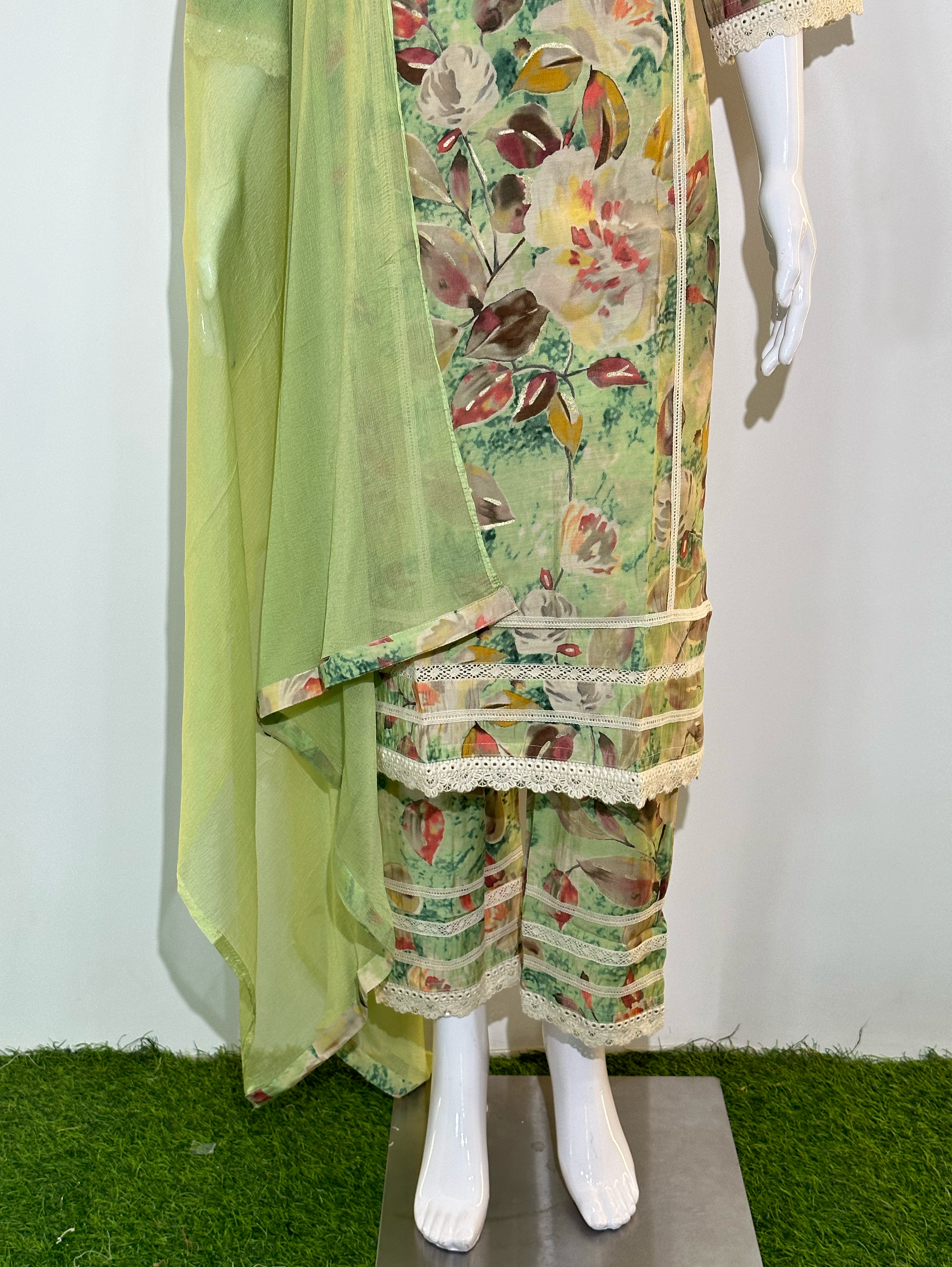 Image of Pure Muslin with work Kurti Set