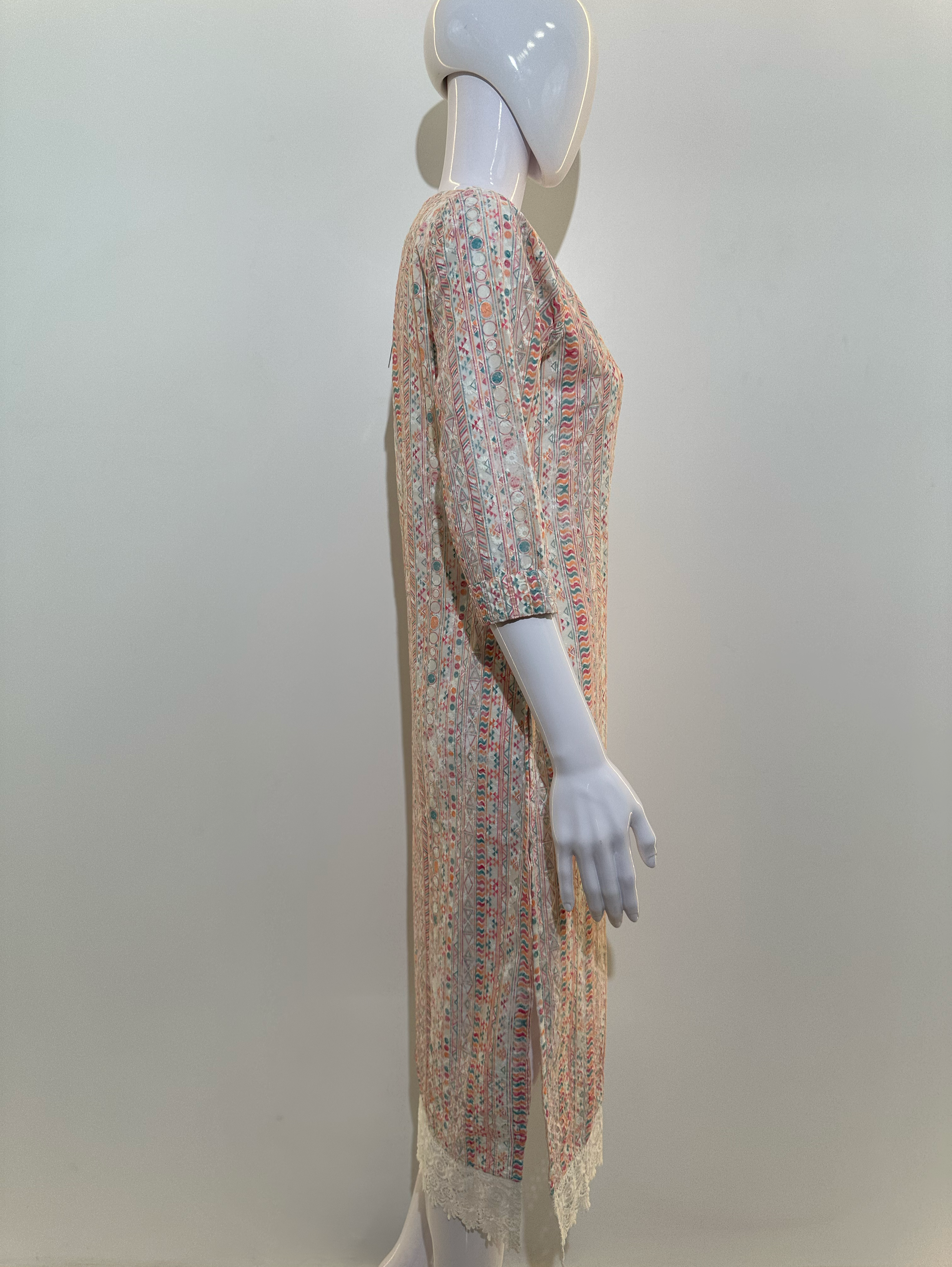 Lucknowi Embroidary with Daman Border Kurti