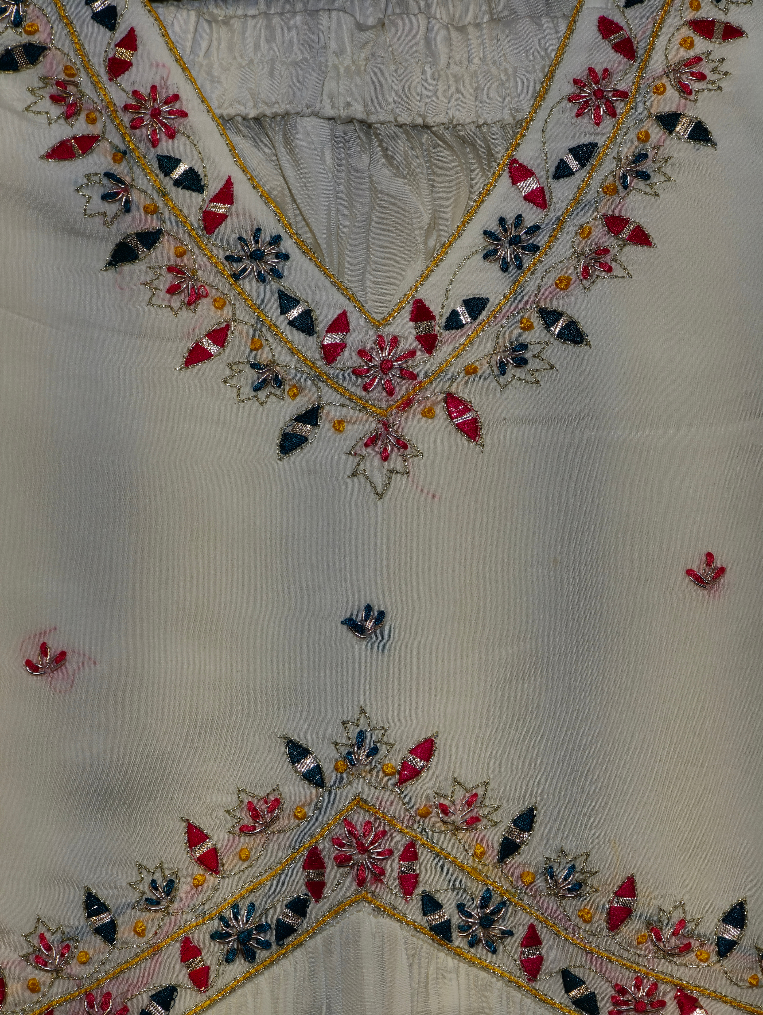 Image of Pure Muslin Flared Kurti Set - 3 Piece