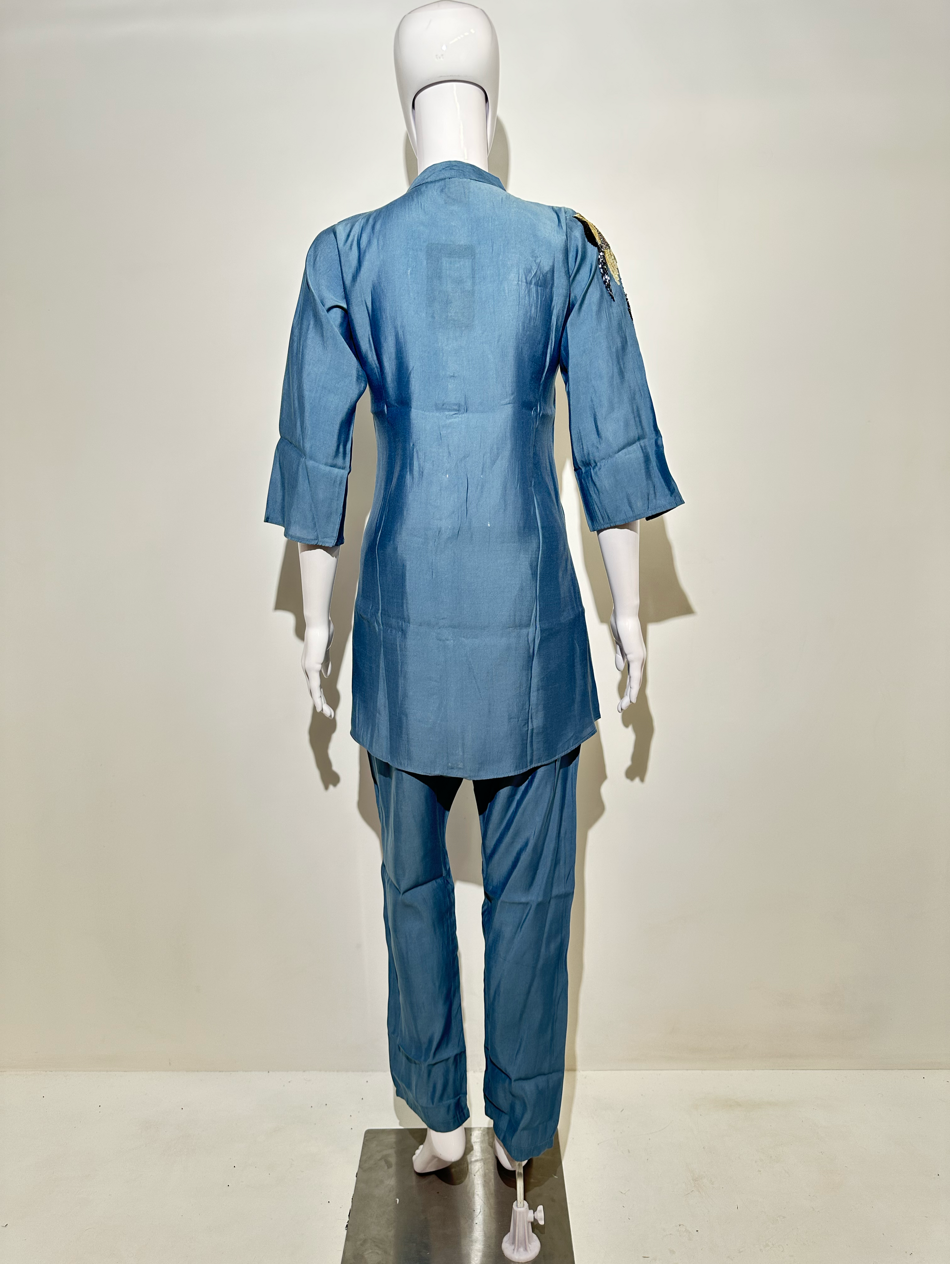 Sky Blue Muslin Hand work Coords