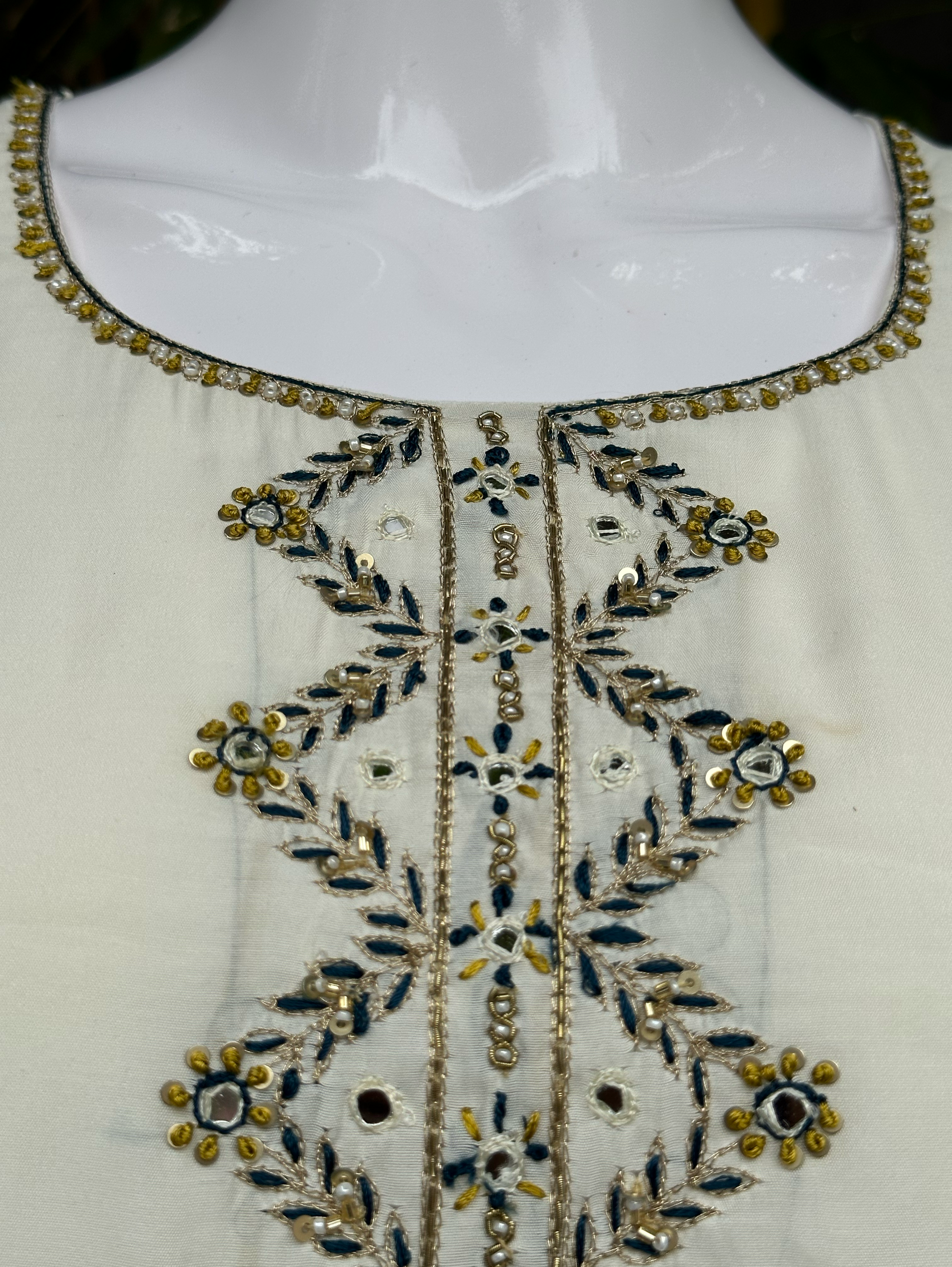 Cotton Mirror Embroidery Set - 3 Piece