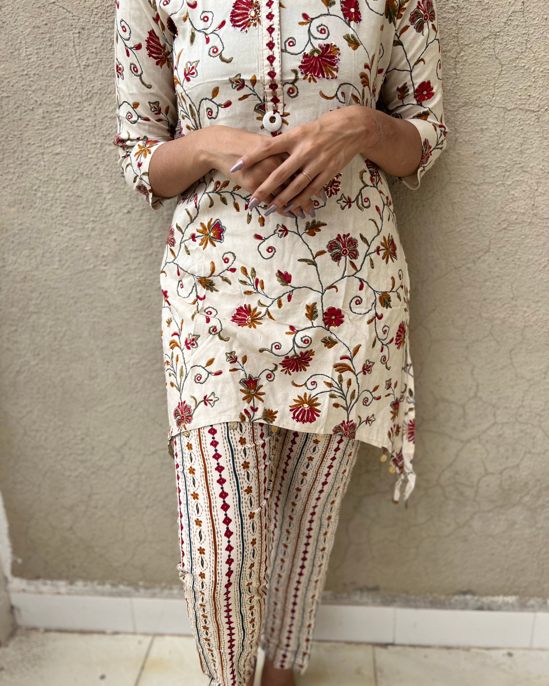 Image of Rayon Flower Print Coord -Set - 2 Piece