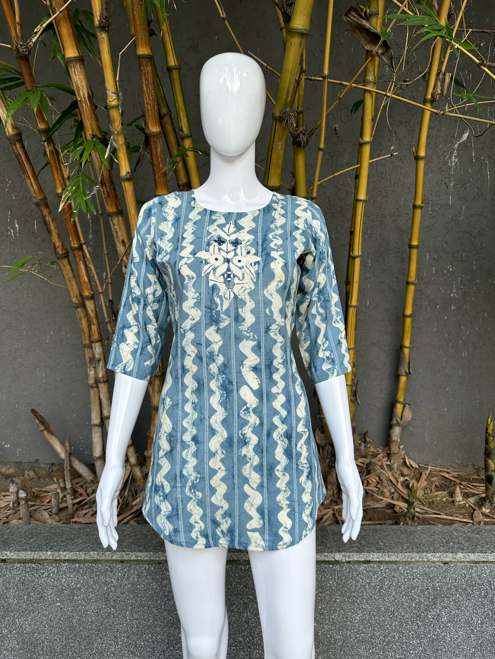 Rayon with Embroidery Mirror work Tunic