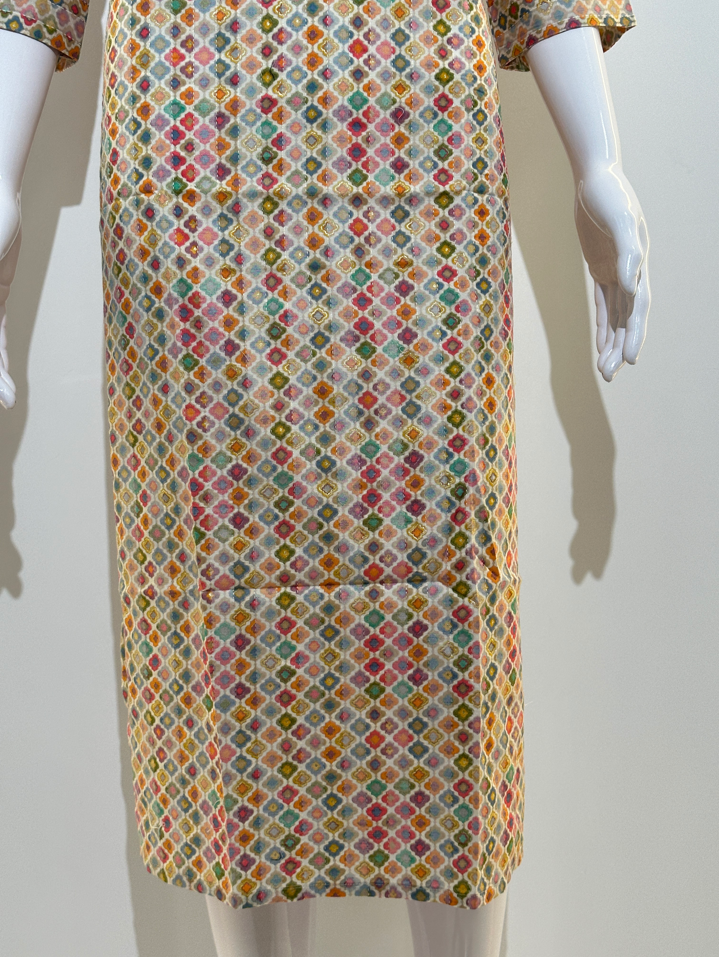 Slub Cotton Embroidary work Kurti