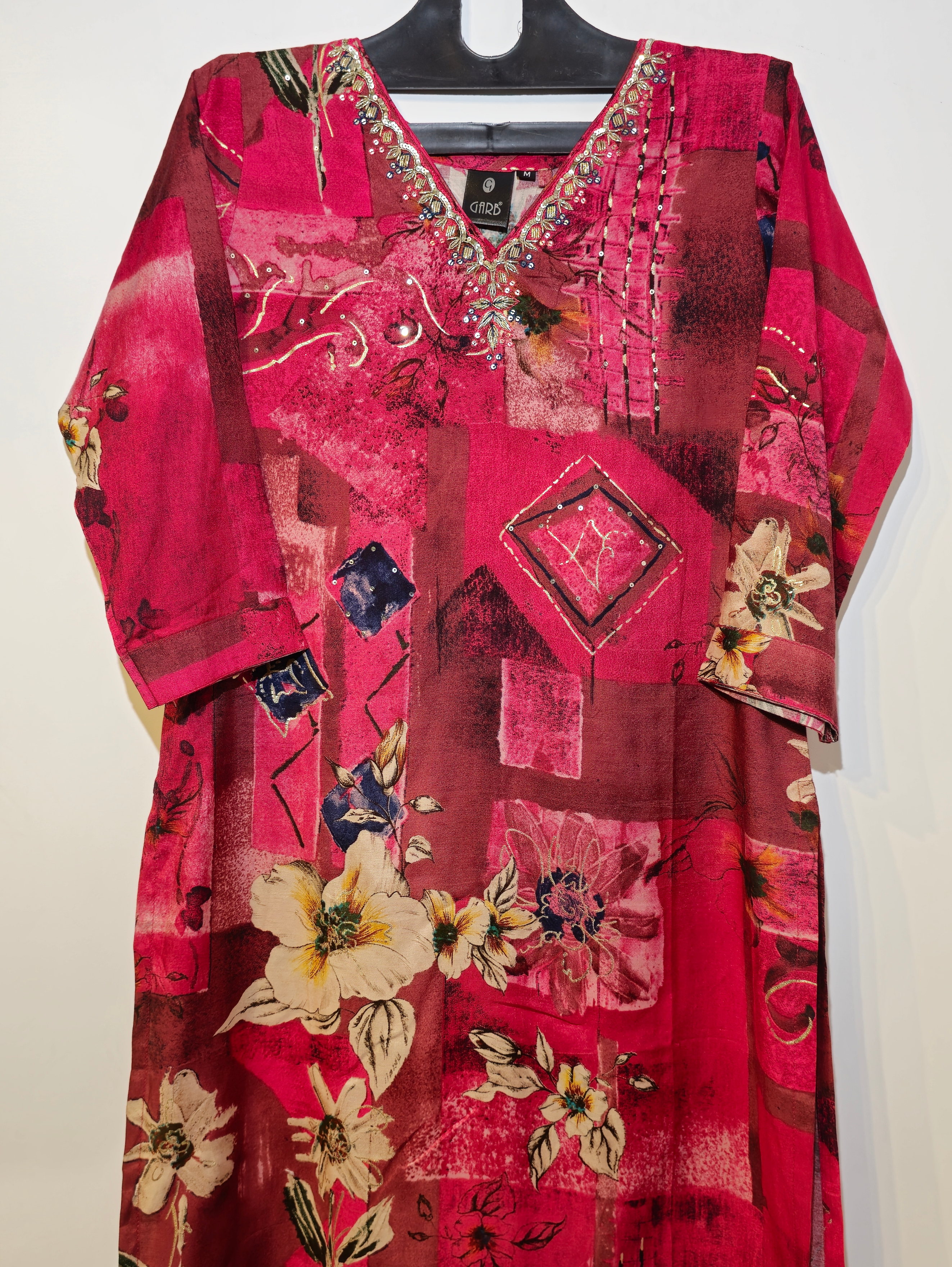 Image of Designer Muslin Straight Kurti