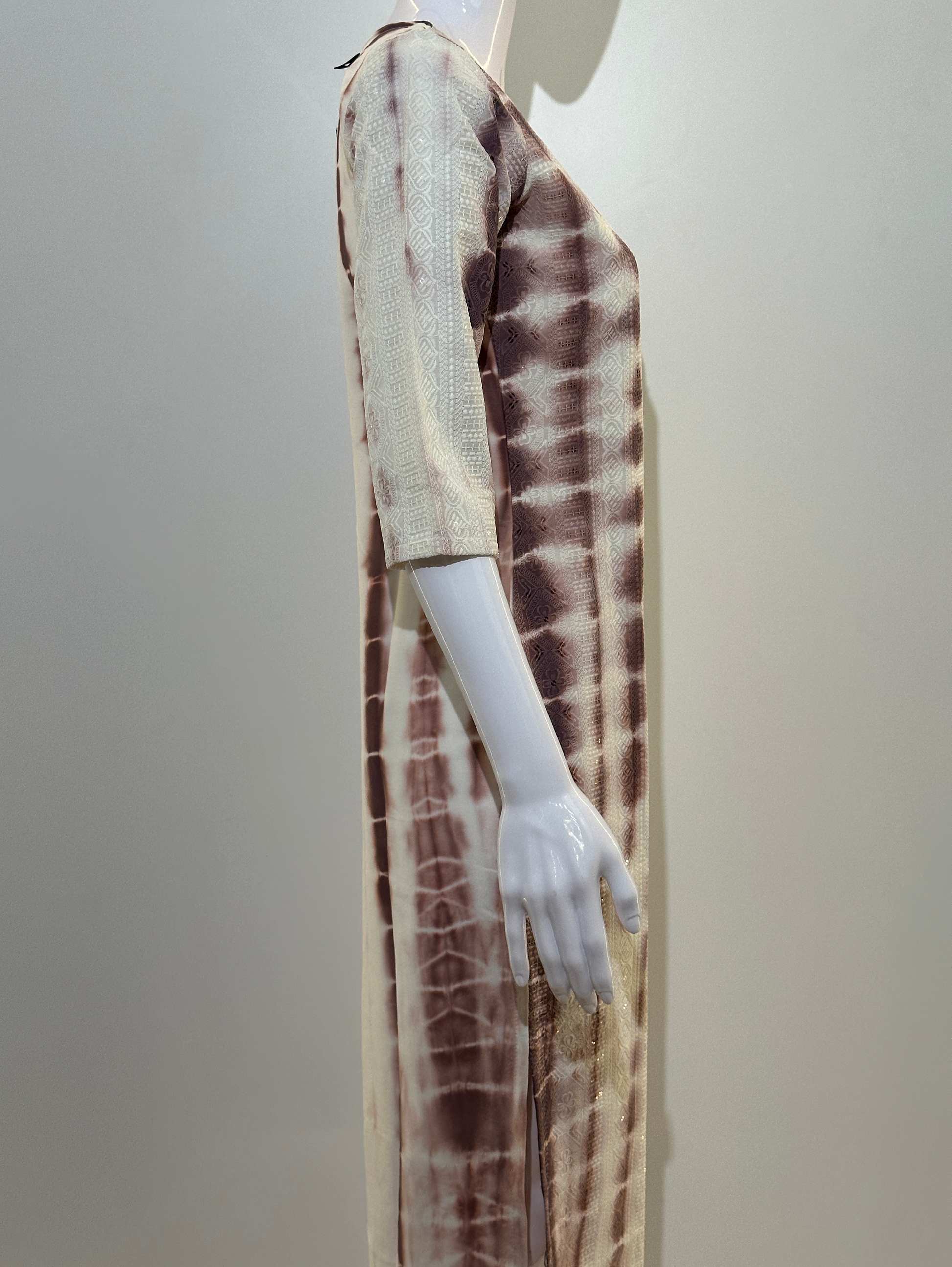 Lucknowi Tie - Dye Cotton Straight Kurti