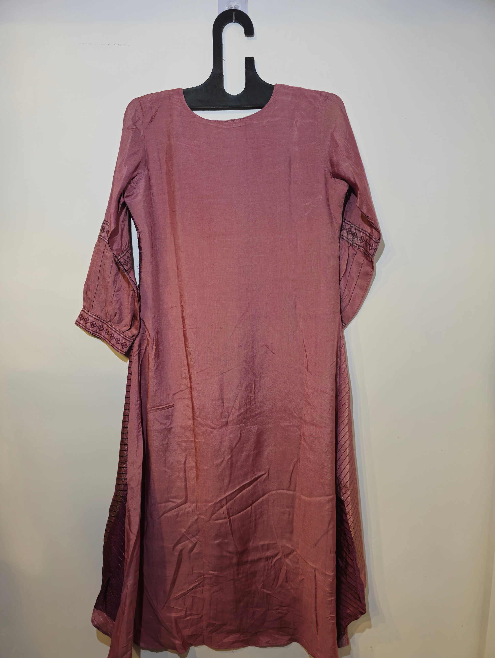 Pure Chinnon Kurti Set - 3 Piece