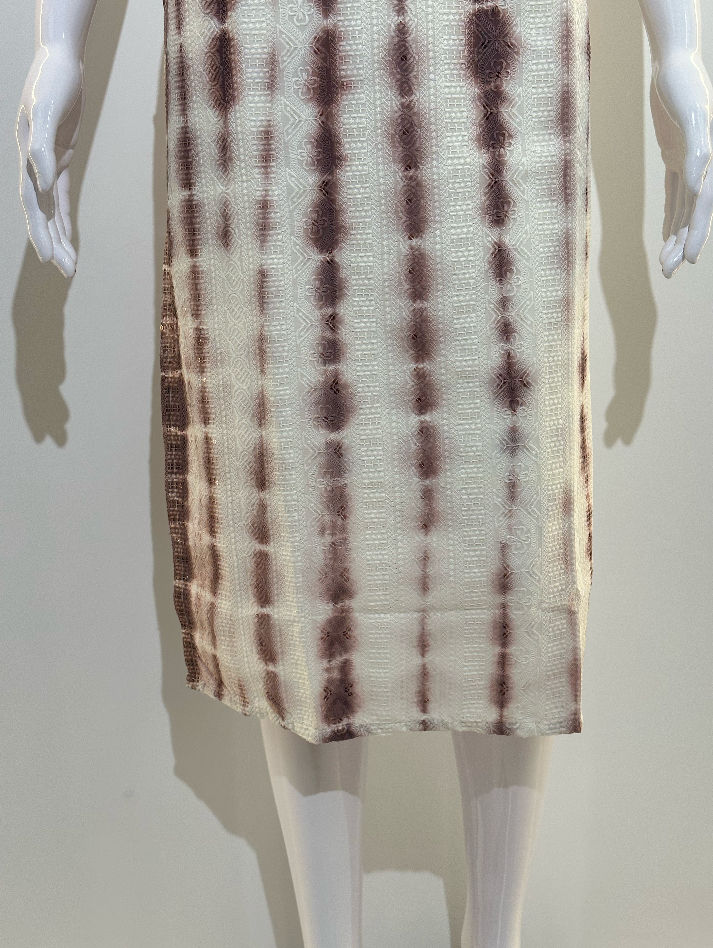 Lucknowi Tie - Dye Cotton Straight Kurti