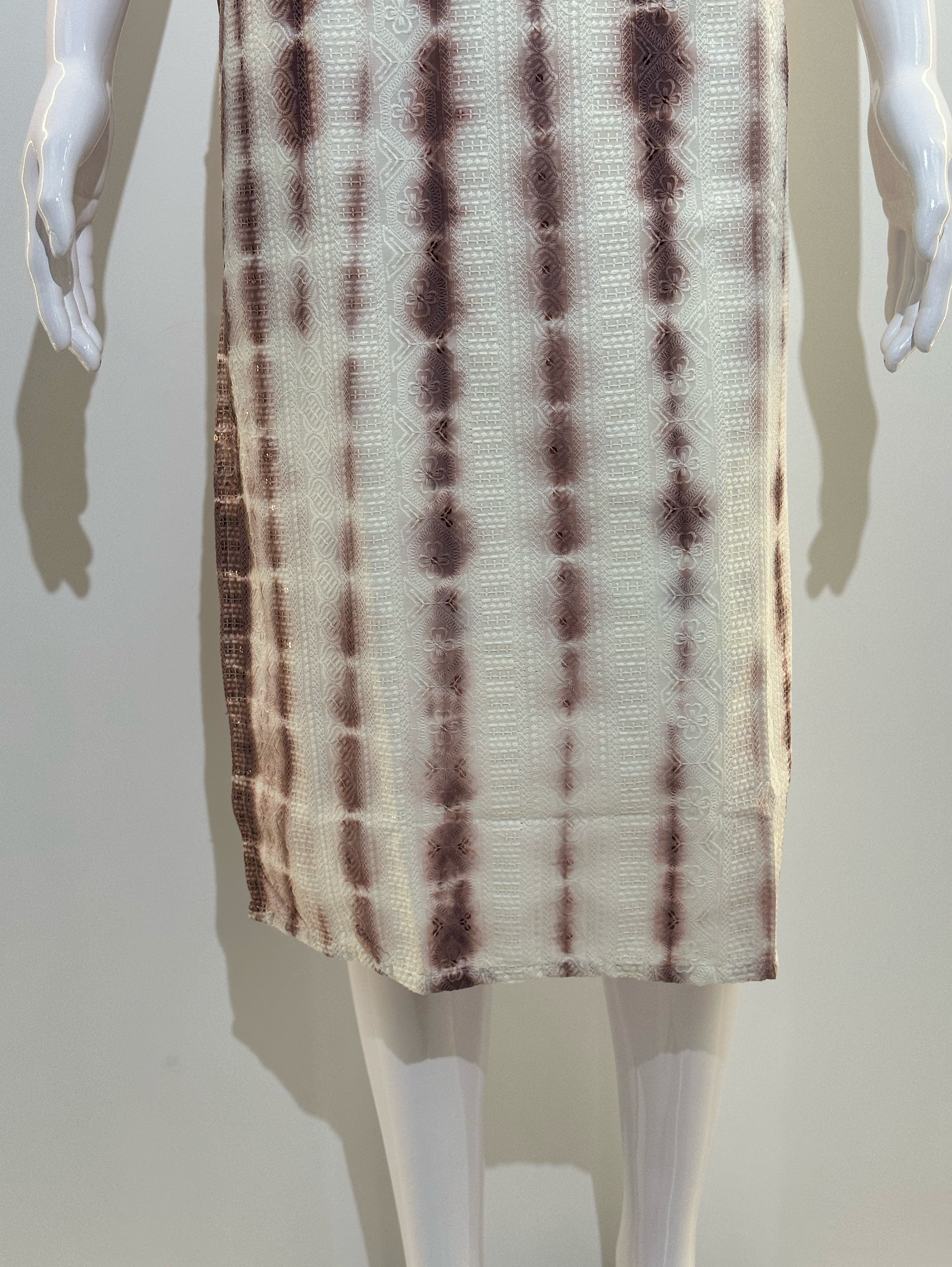 Lucknowi Tie - Dye Cotton Straight Kurti