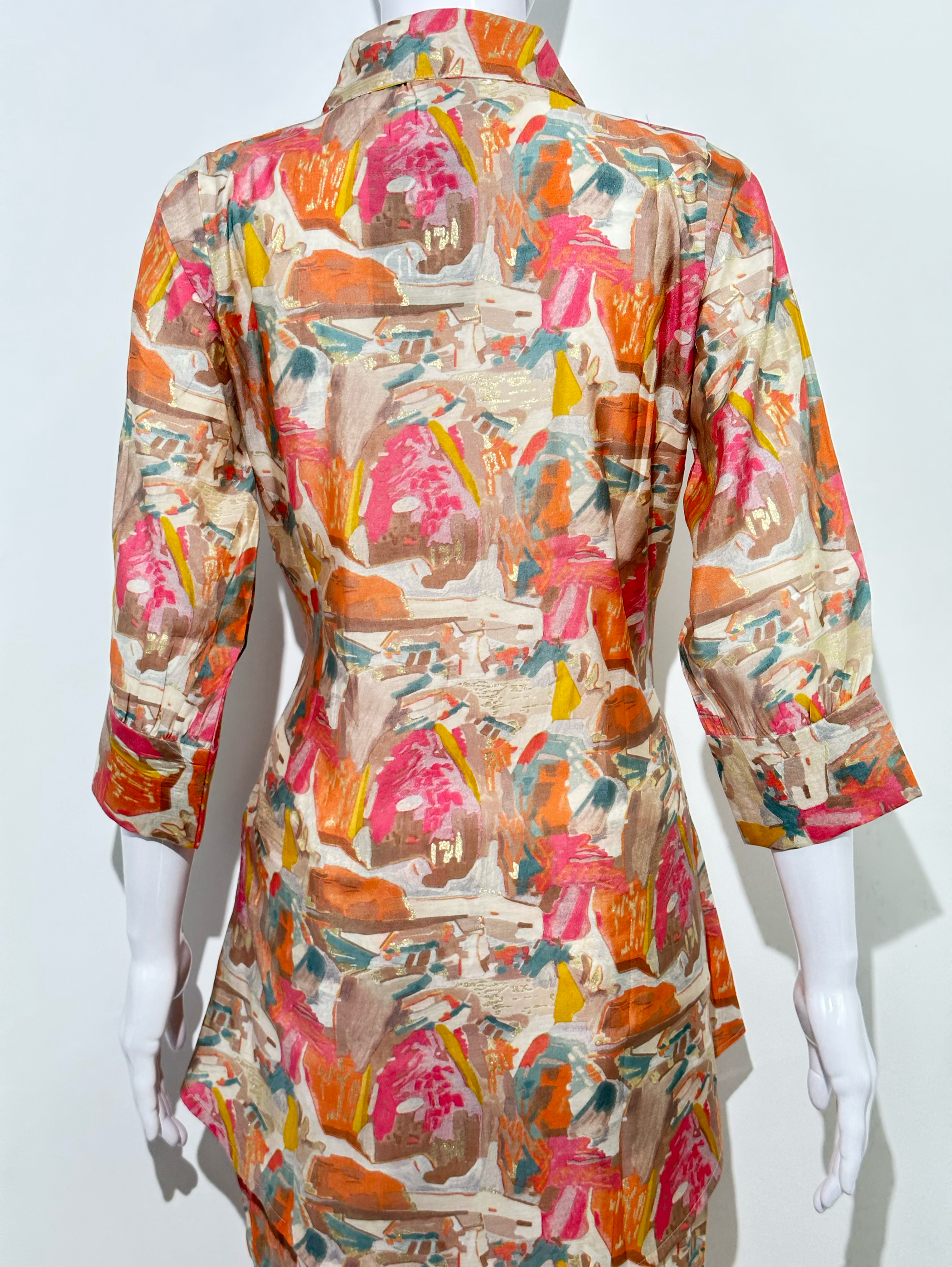 Image of Muslin Sleeve Hand and button work Coords