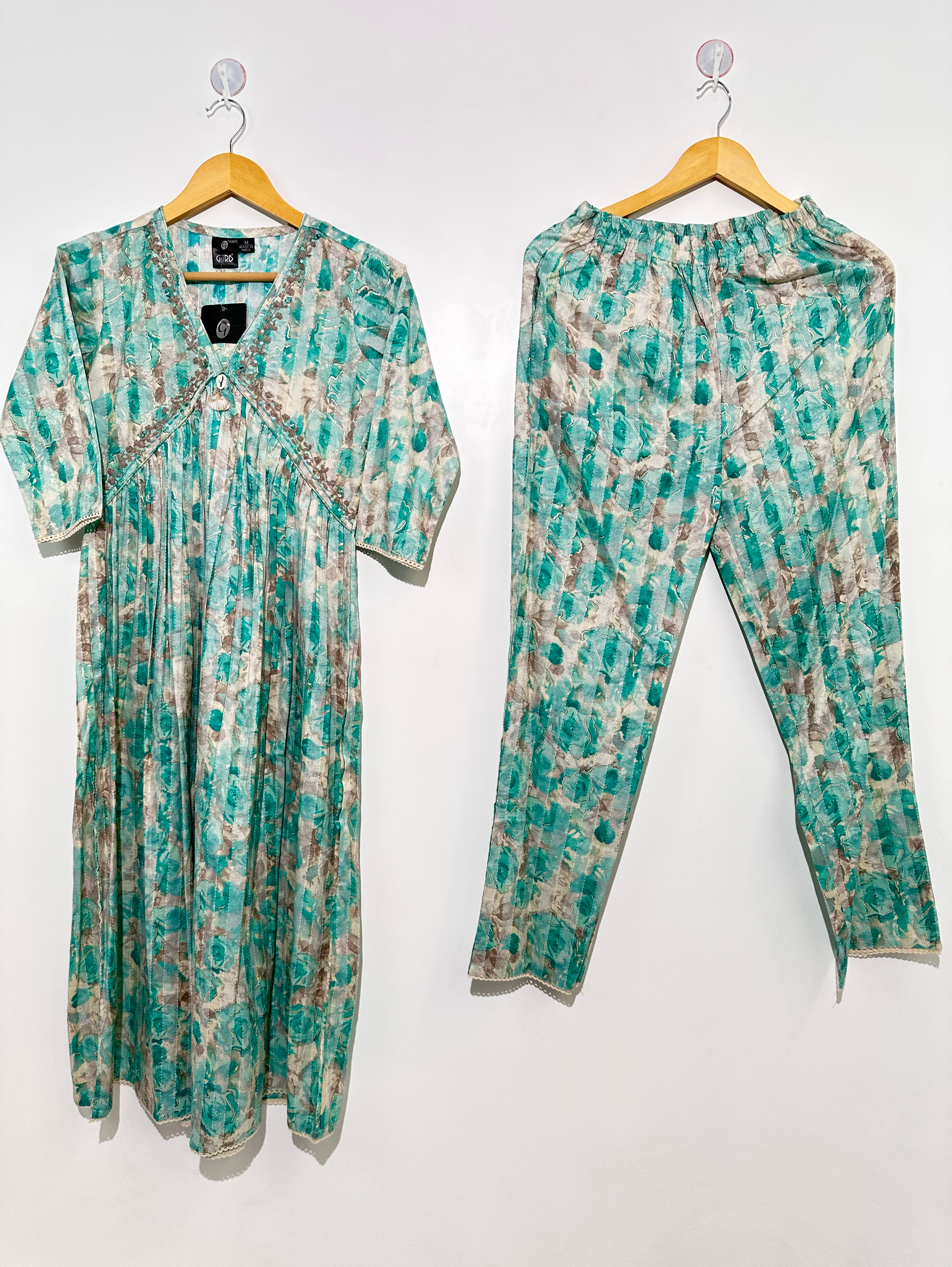 Image of Alia Cut Coord Set with Neck work