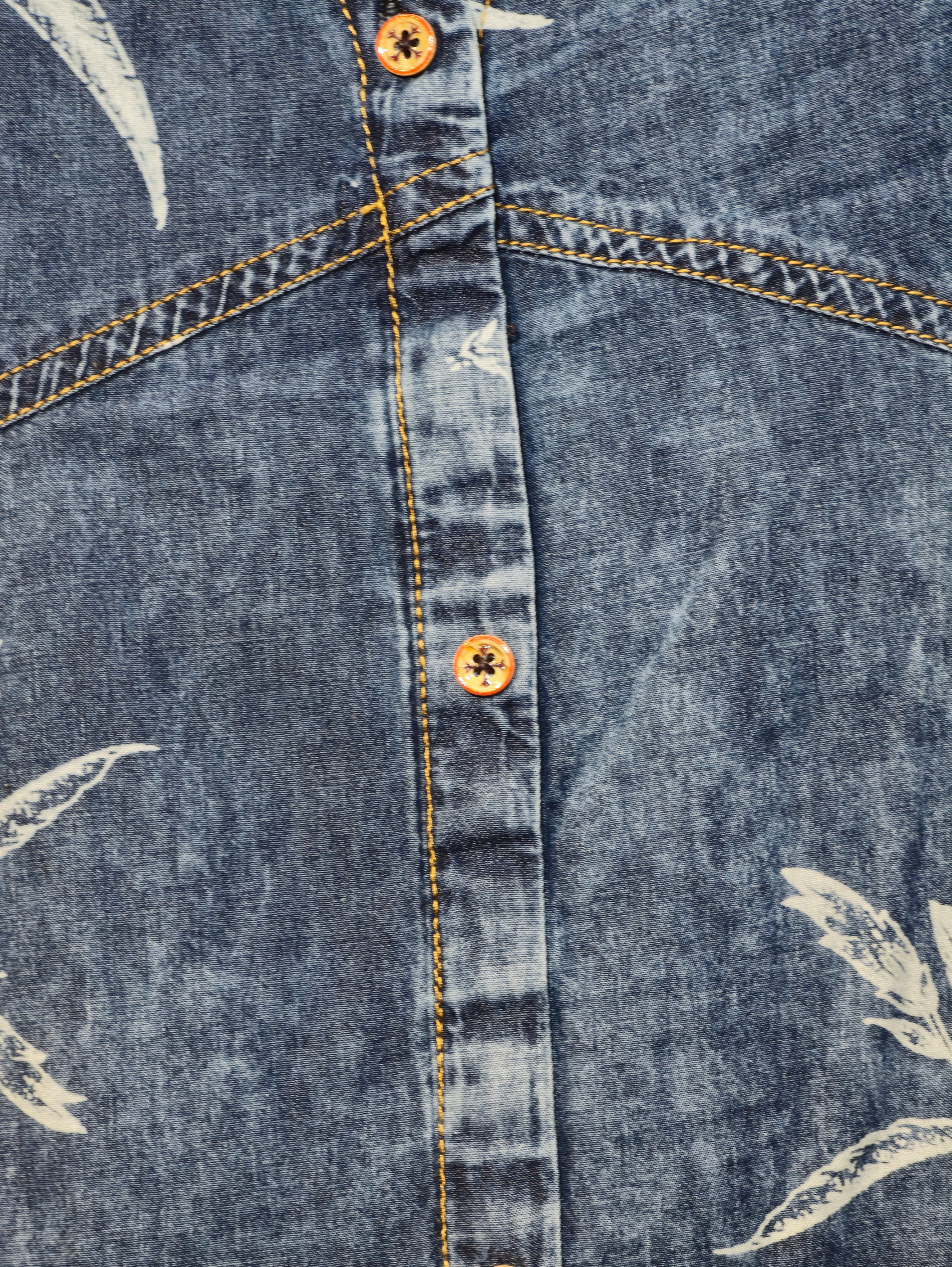 Image of Designer Denim Straight Kurti