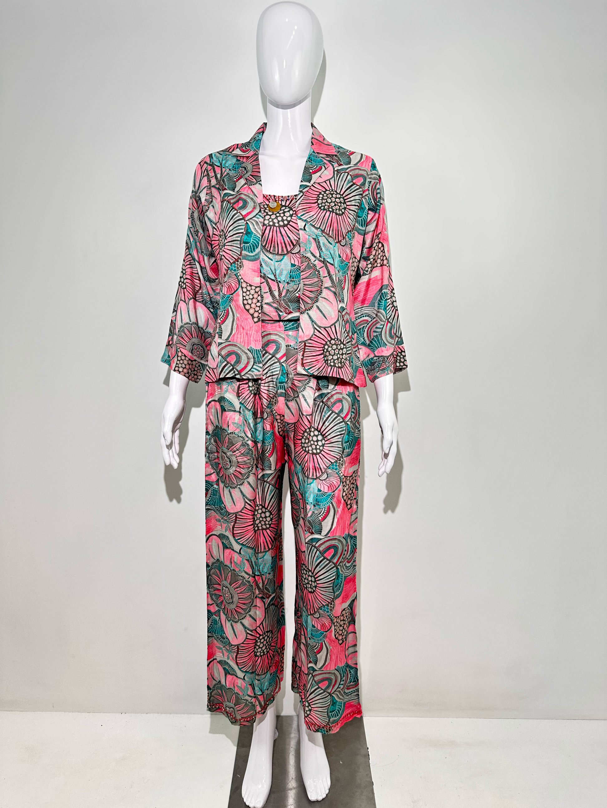 Muslin Embroidery Sequence Coords - 3 Piece