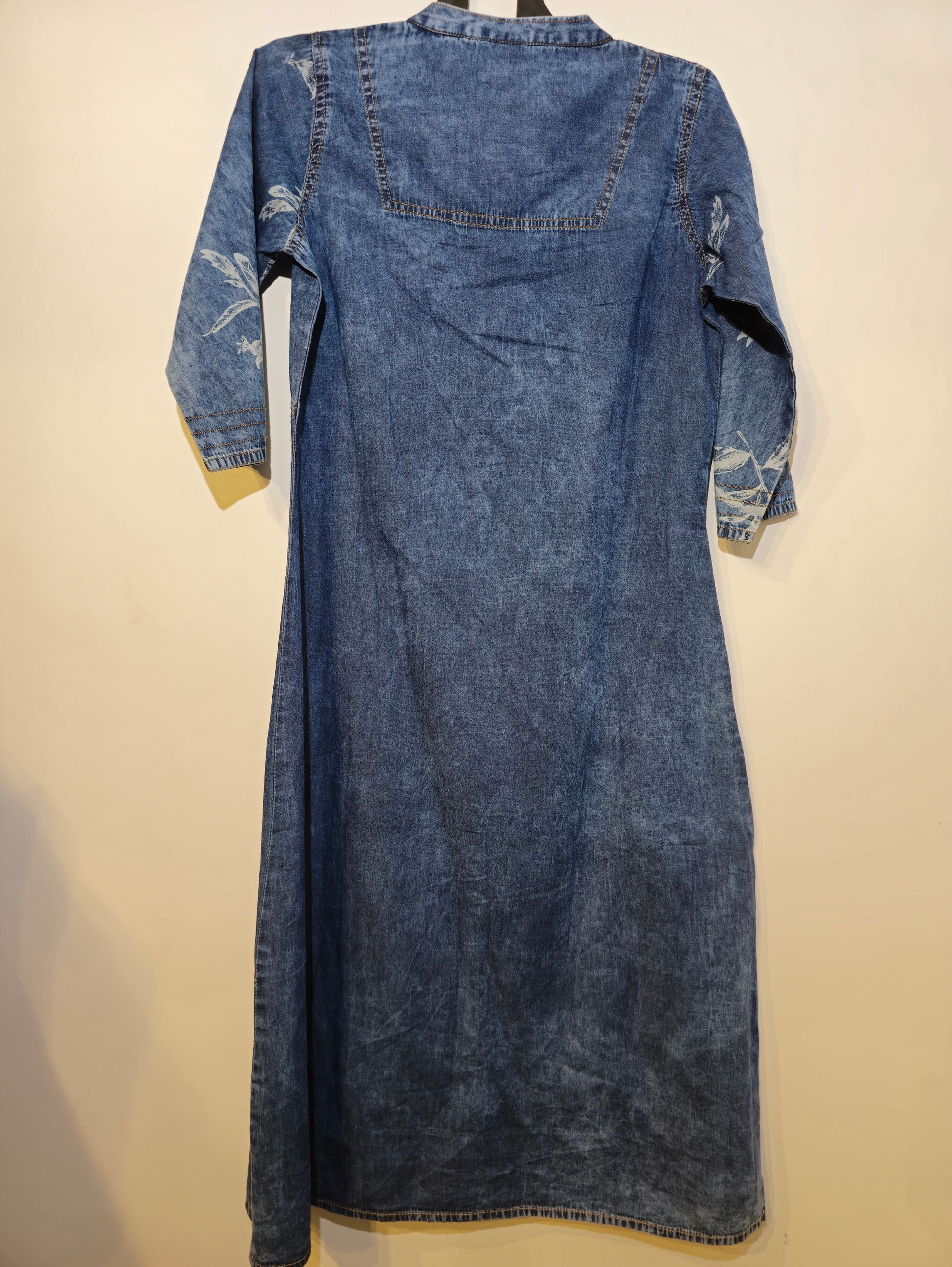 Designer Denim Straight Kurti