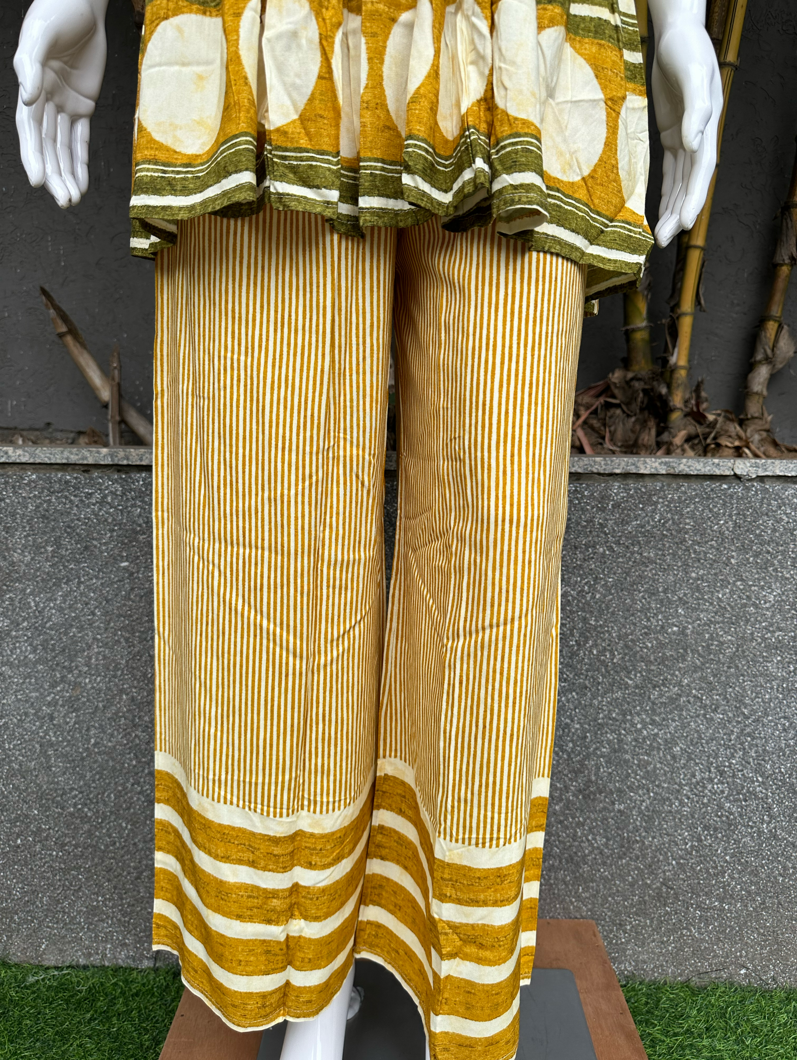 Image of Rayon V Neck Embroidery with Belt Coords